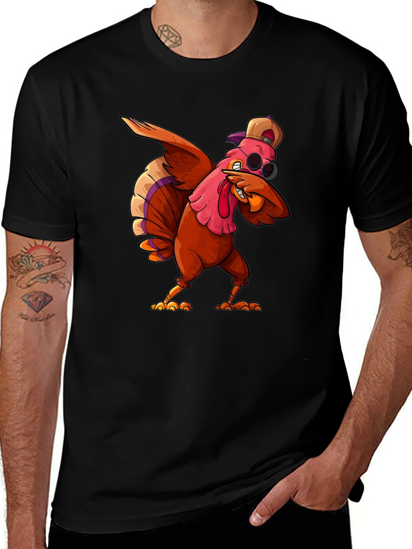 Variant 28 of Dabbing Turkey T-Shirt