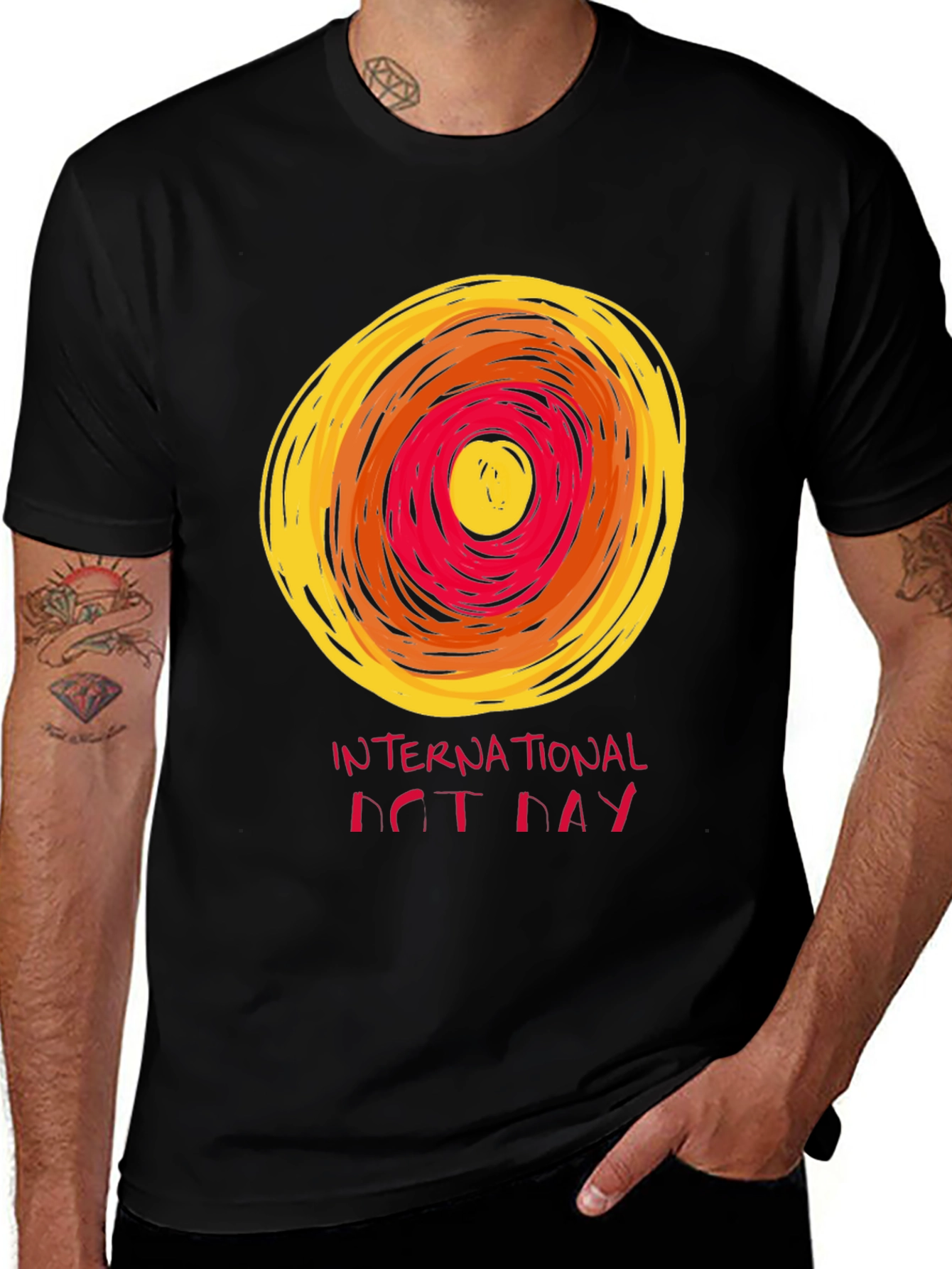 Variant 4 of International Dot Day Graphic Tee - Artistic Design