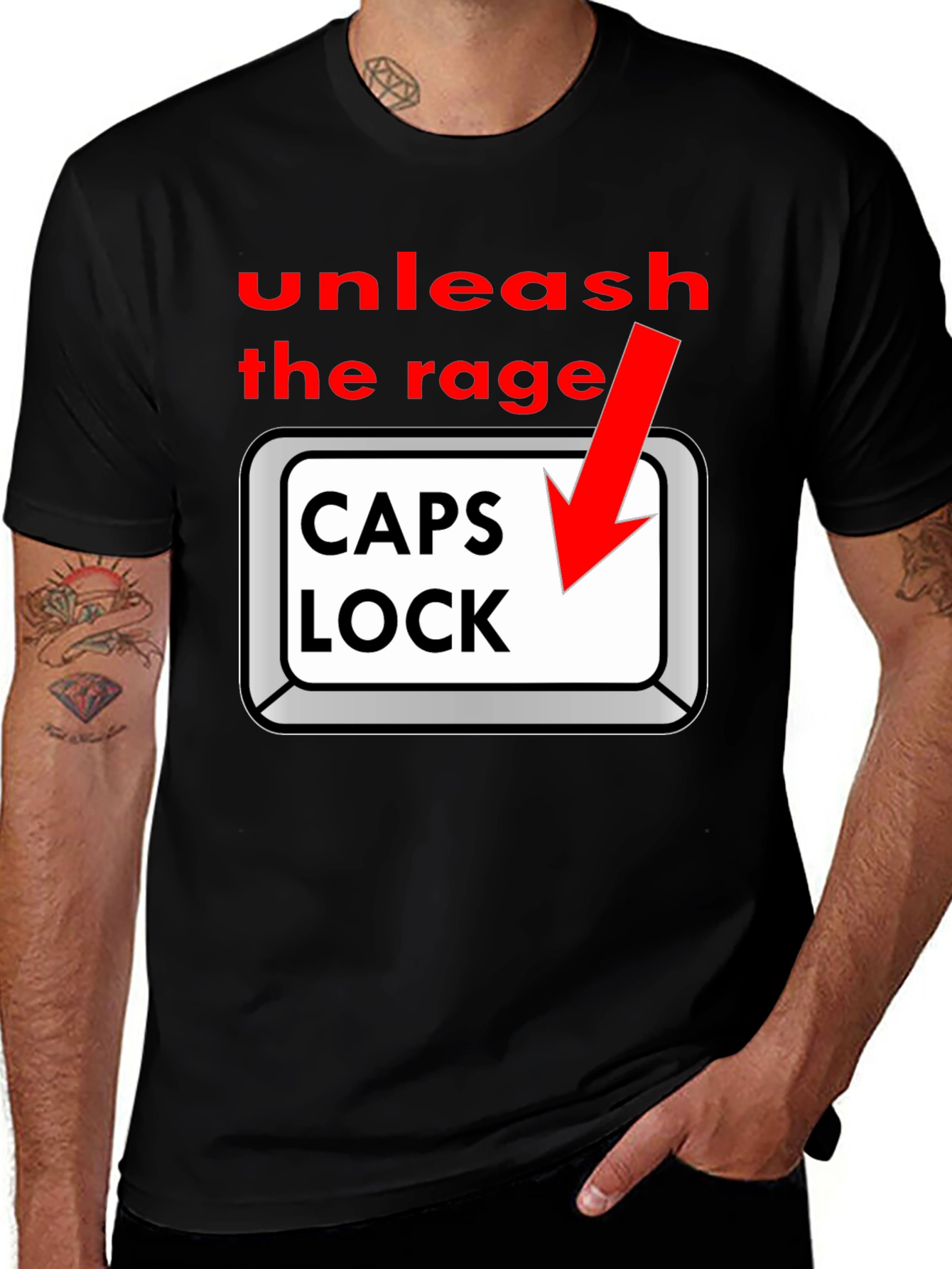 Variant 29 of Unleash the Rage - Caps Lock T-Shirt