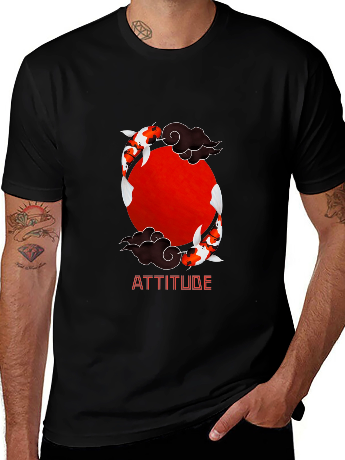 Variant 10 of Koi Fish Attitude Graphic T-Shirt