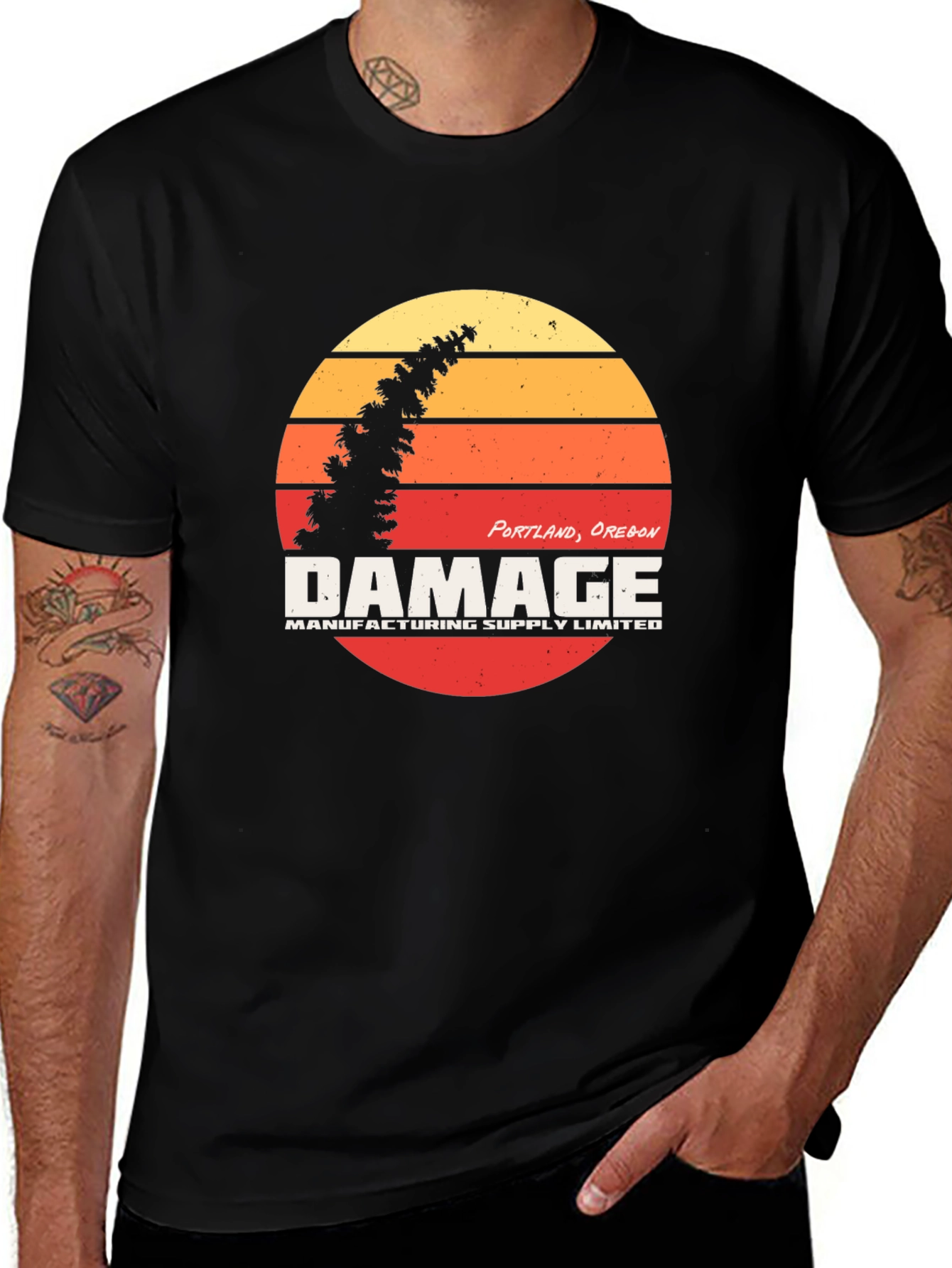 Variant 12 of Damage Manufacturing Supply Limited Portland Oregon T-Shirt