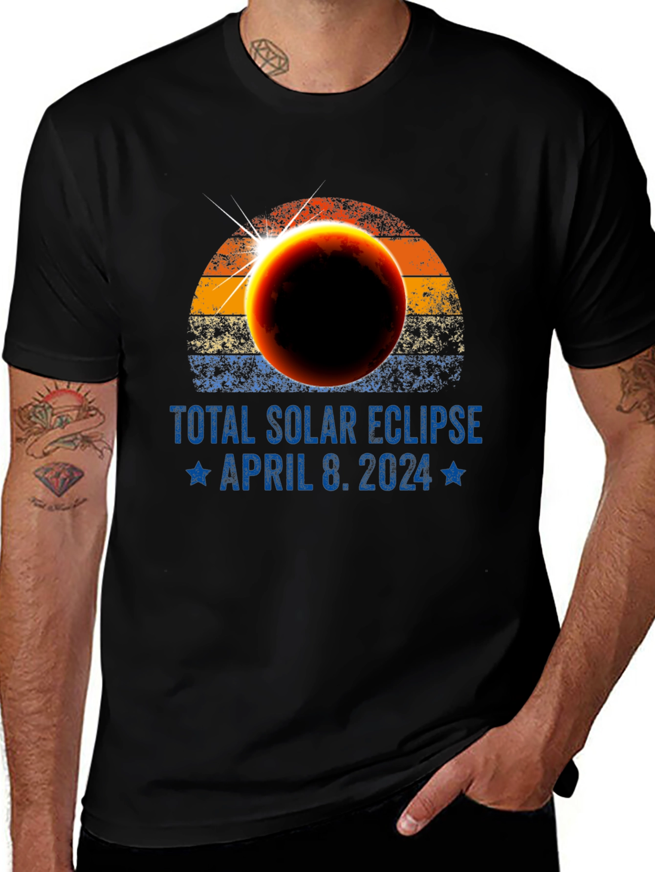 Variant 25 of Total Solar Eclipse April 8 2024 Graphic T-Shirt