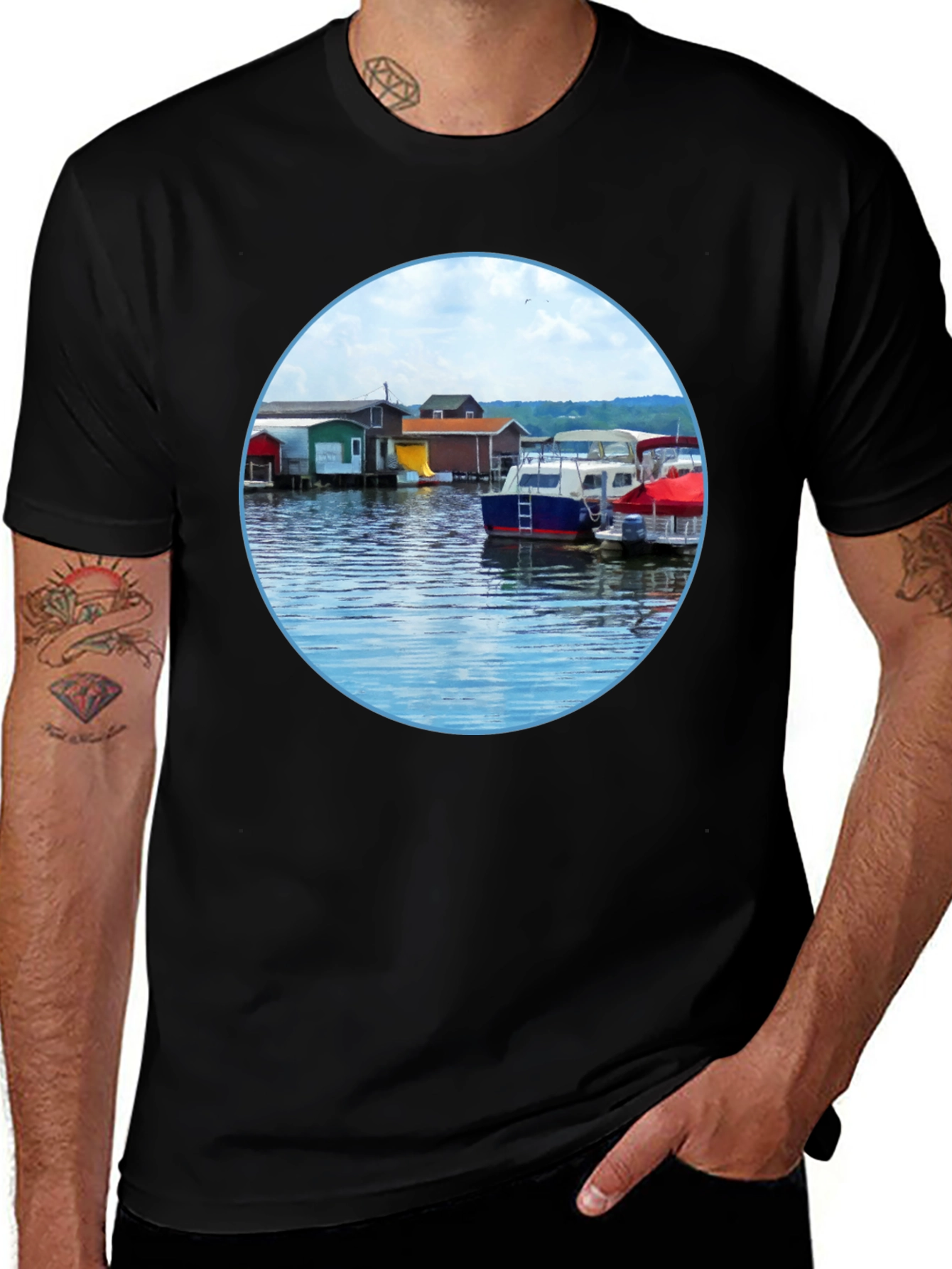 Lake House Boat T-Shirt