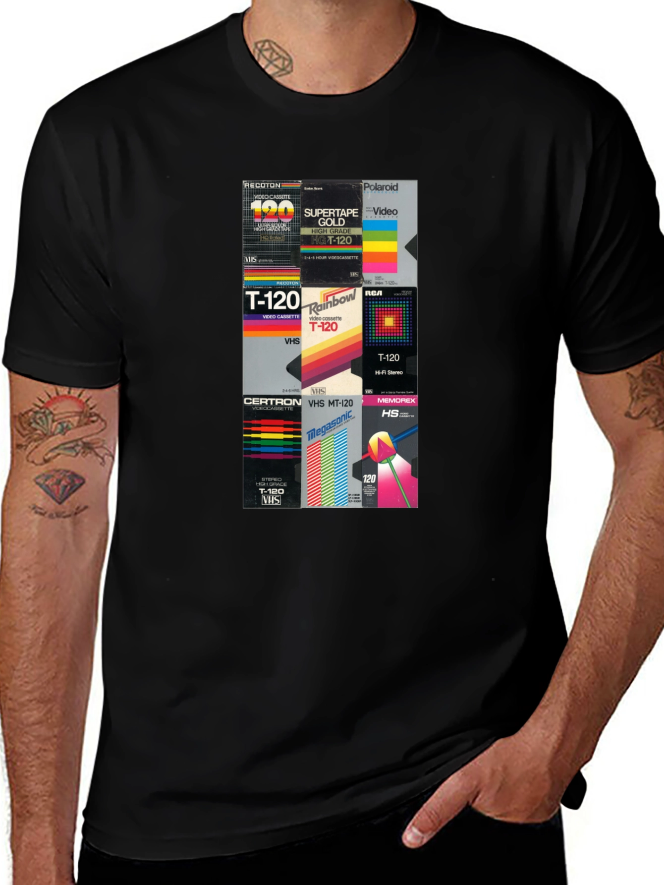 Variant 21 of Vintage VHS Tape Graphic Tee - Retro Video Cassette T-Shirt