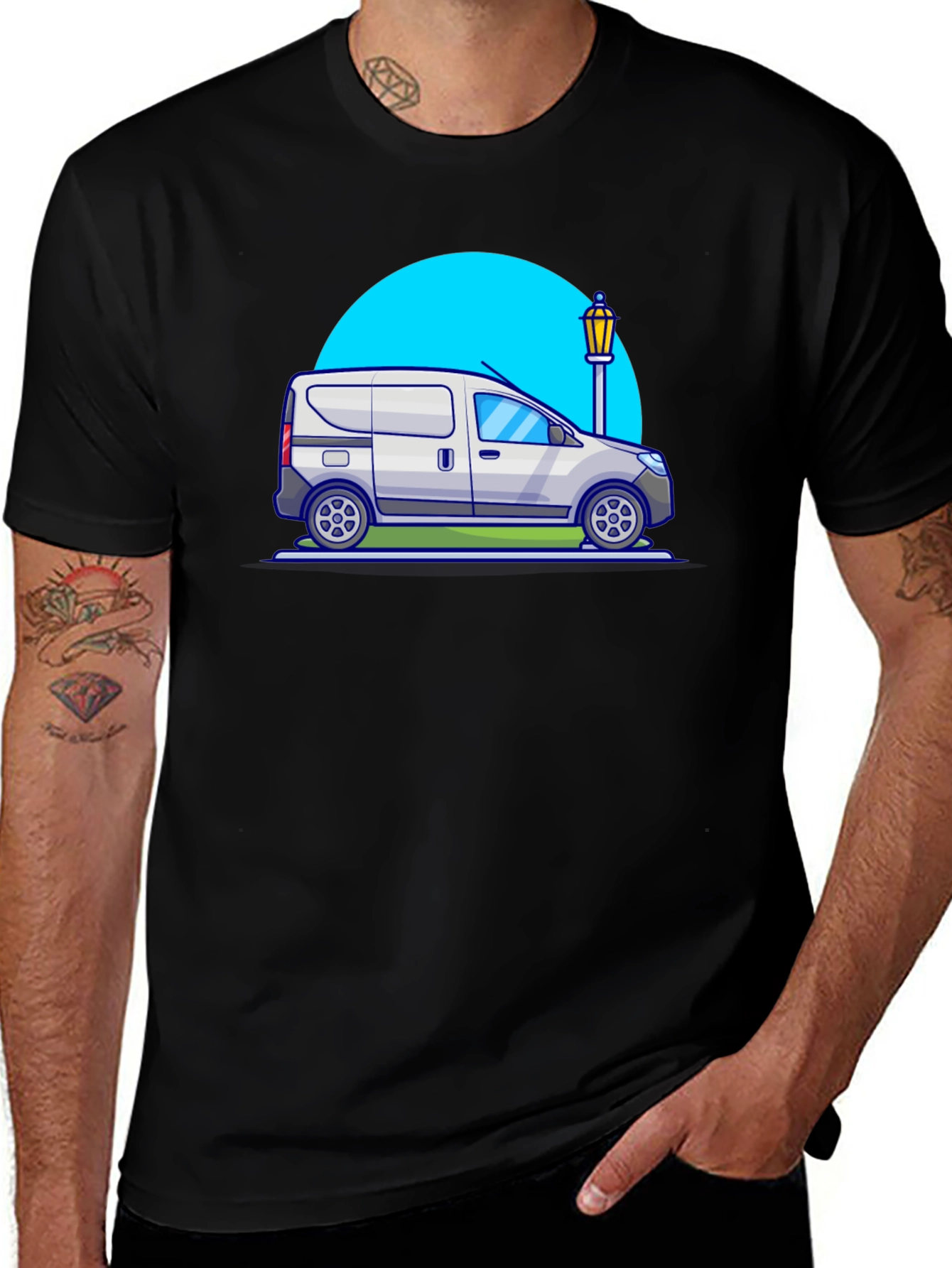 Variant 13 of Van Life Graphic Tee - Cool Cartoon Design