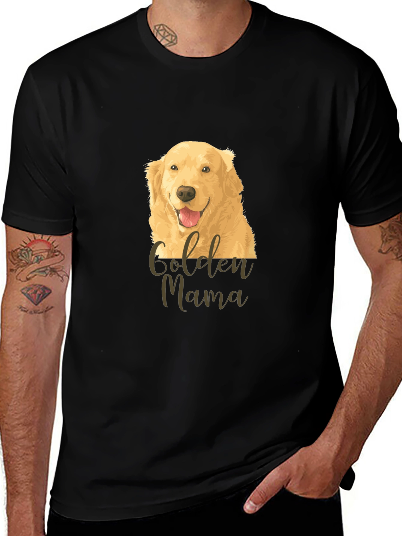 Variant 29 of Golden Mama Dog T-Shirt