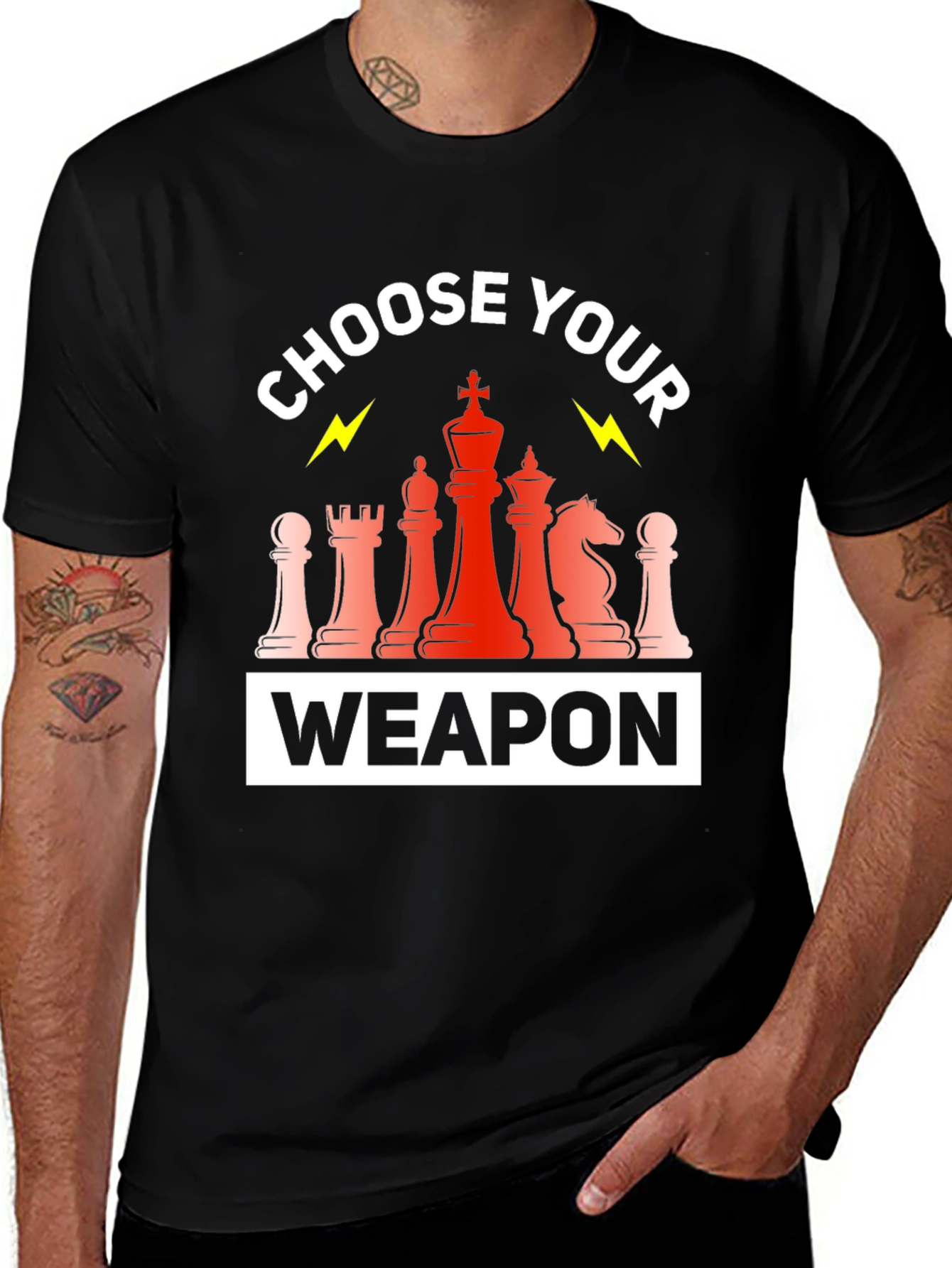 Variant 4 of Chess Weapon T-Shirt