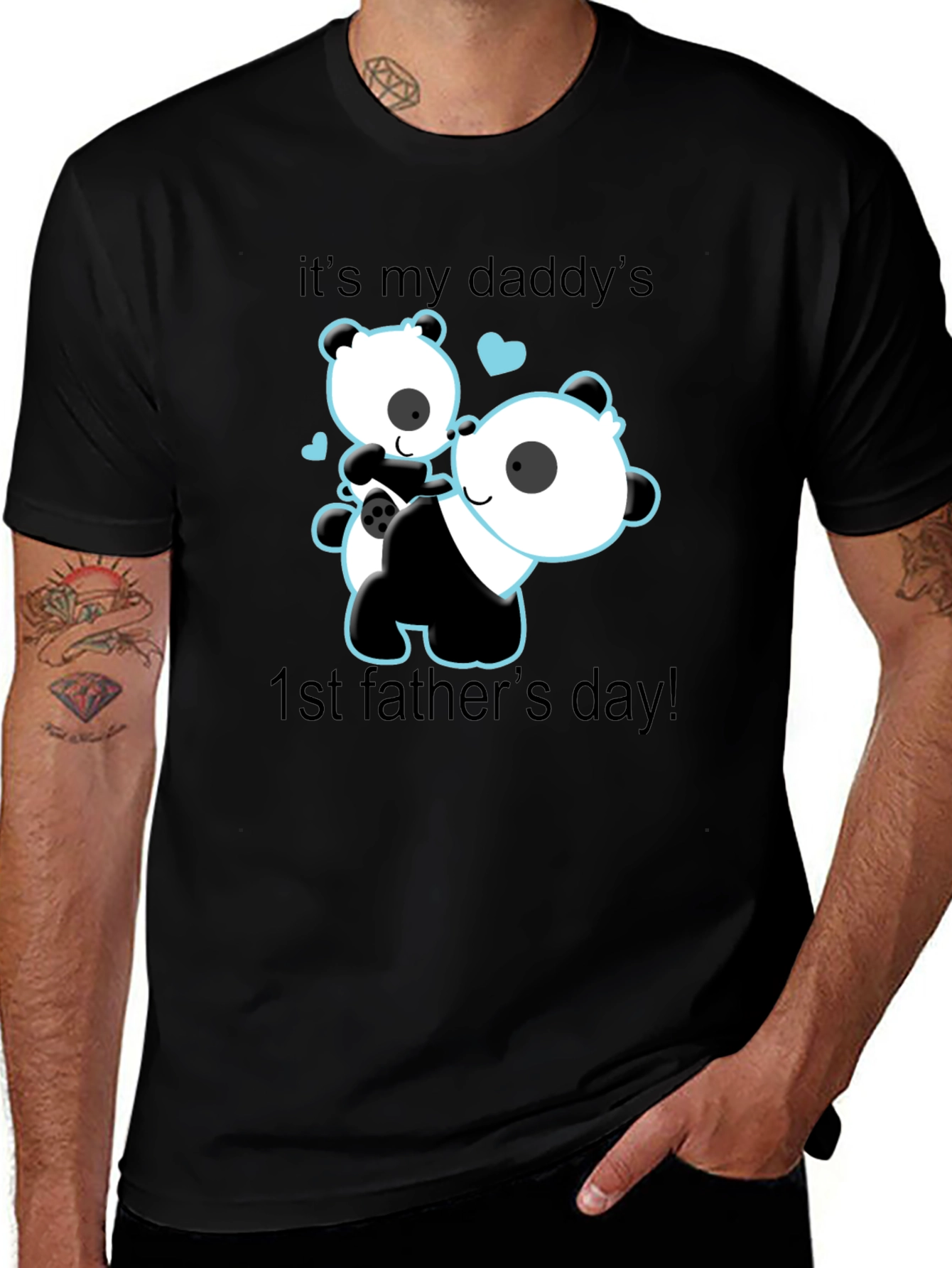 Daddy's 1st Father's Day Panda Bear T-Shirt