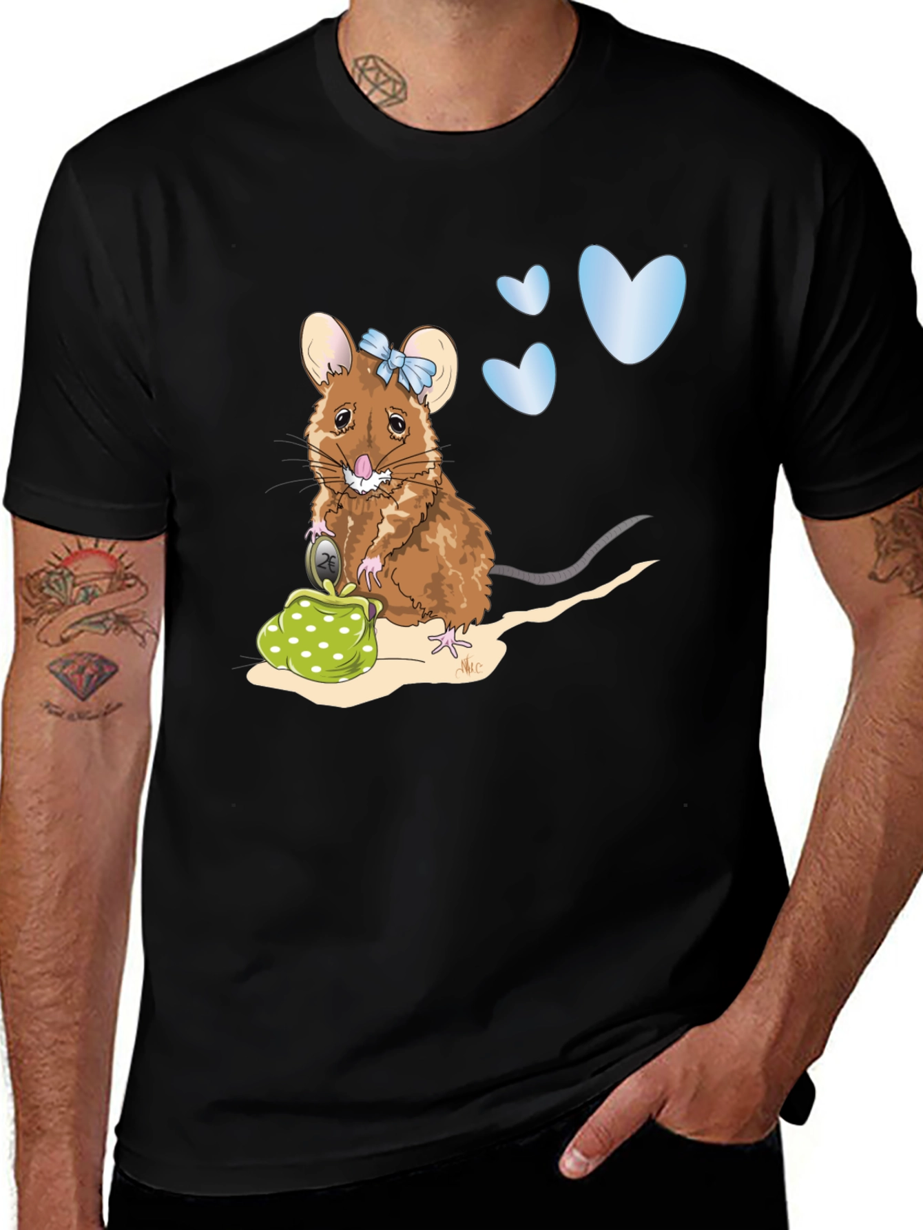 Mouse with Purse Graphic Tee