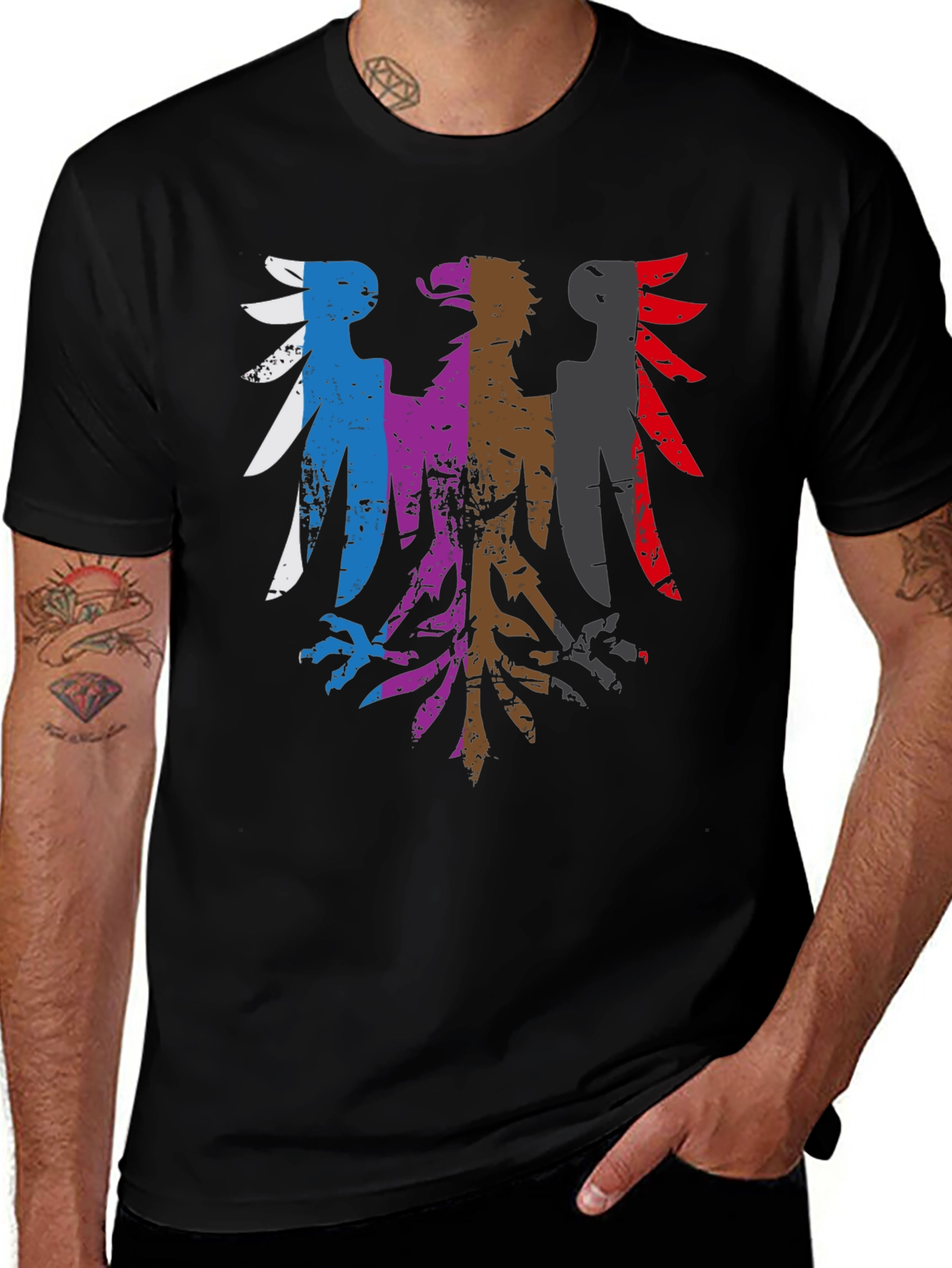 Variant 3 of Eagle Crest Graphic Black T-Shirt