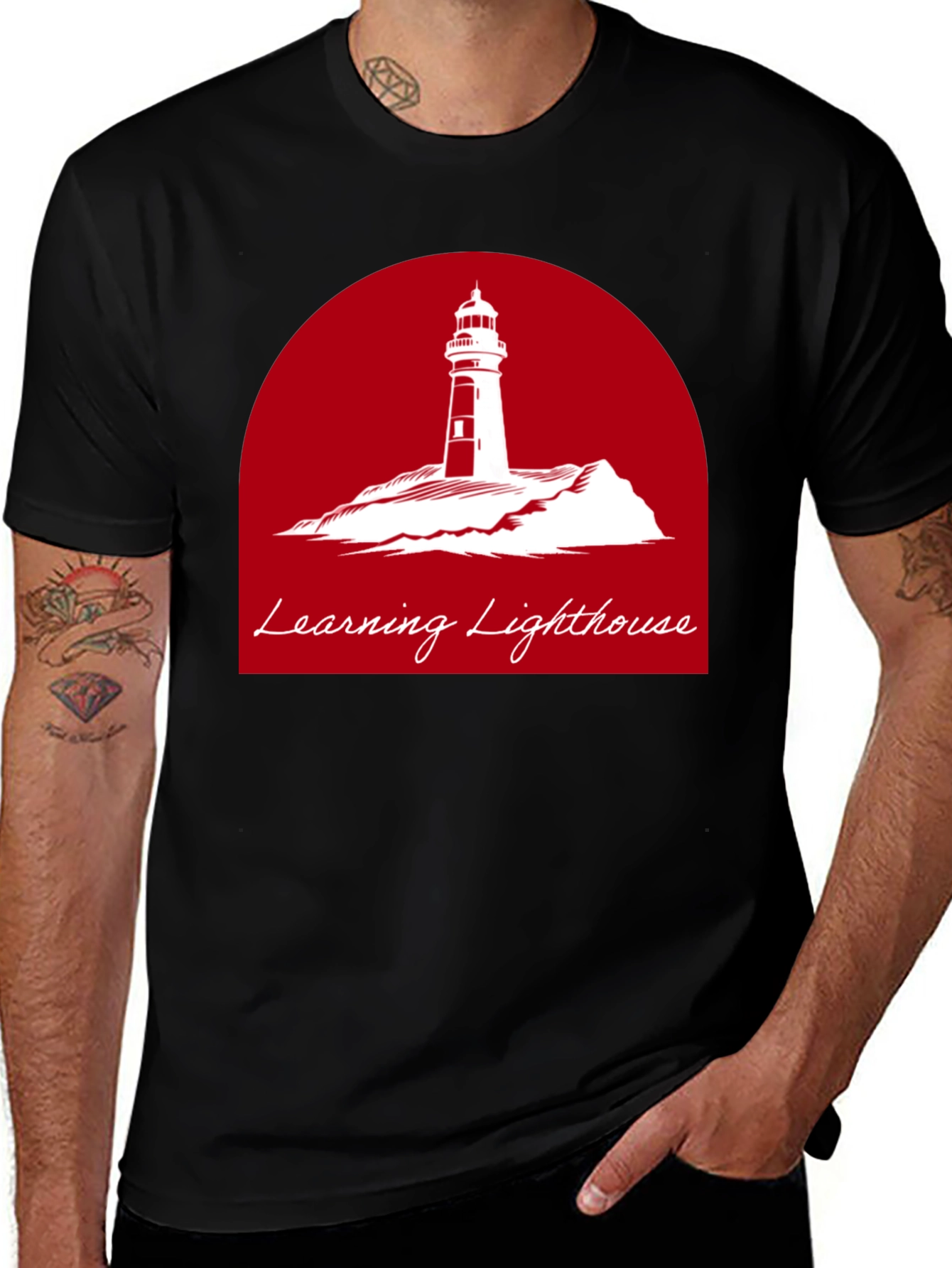 Variant 27 of Learning Lighthouse Graphic T-Shirt