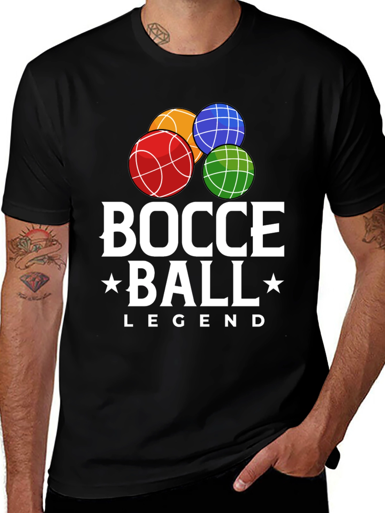 Variant 5 of Bocce Ball Legend Graphic Tee - Classic Comfort