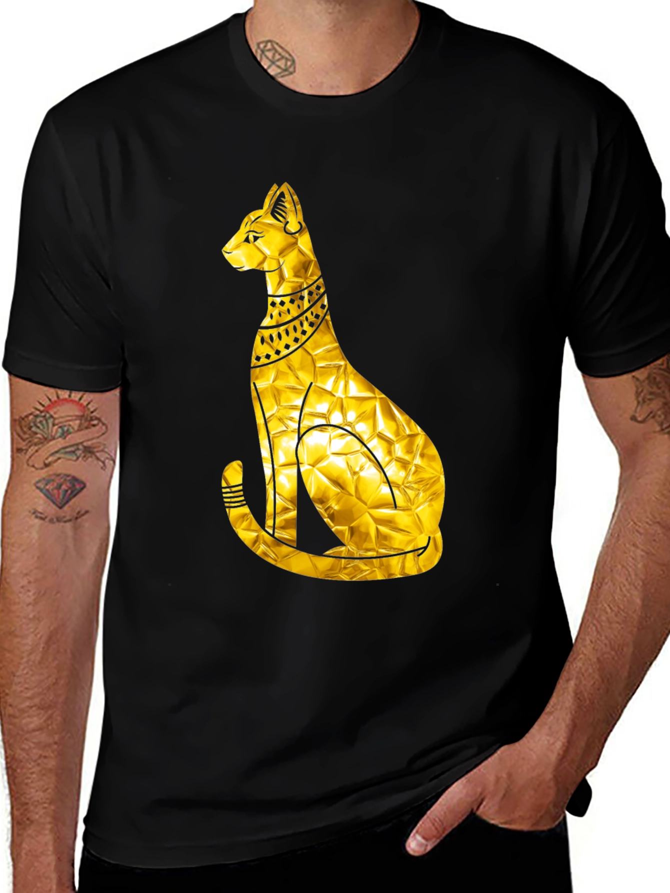 Golden Egyptian Cat T-Shirt