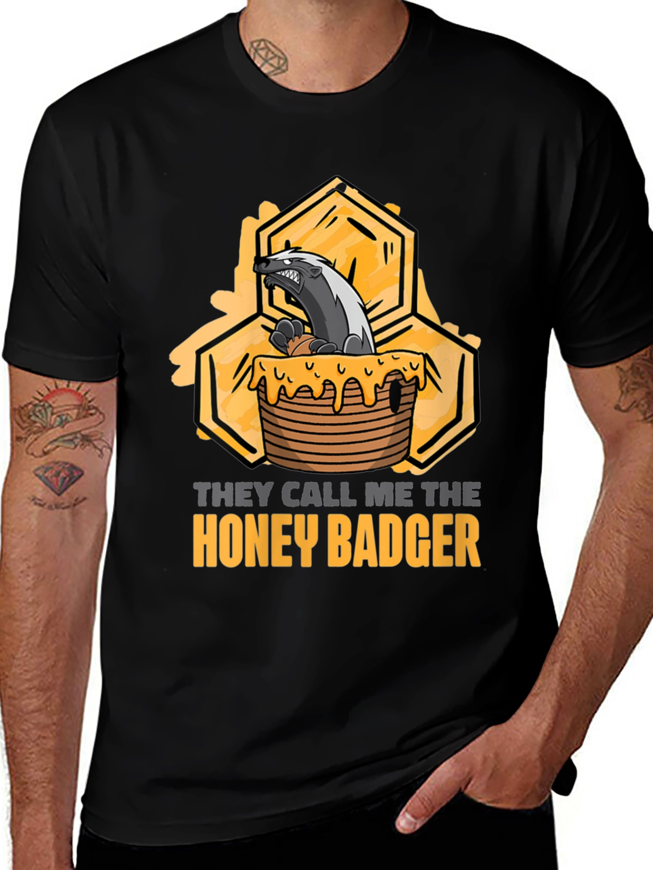 Variant 25 of Honey Badger Graphic T-Shirt - Unisex
