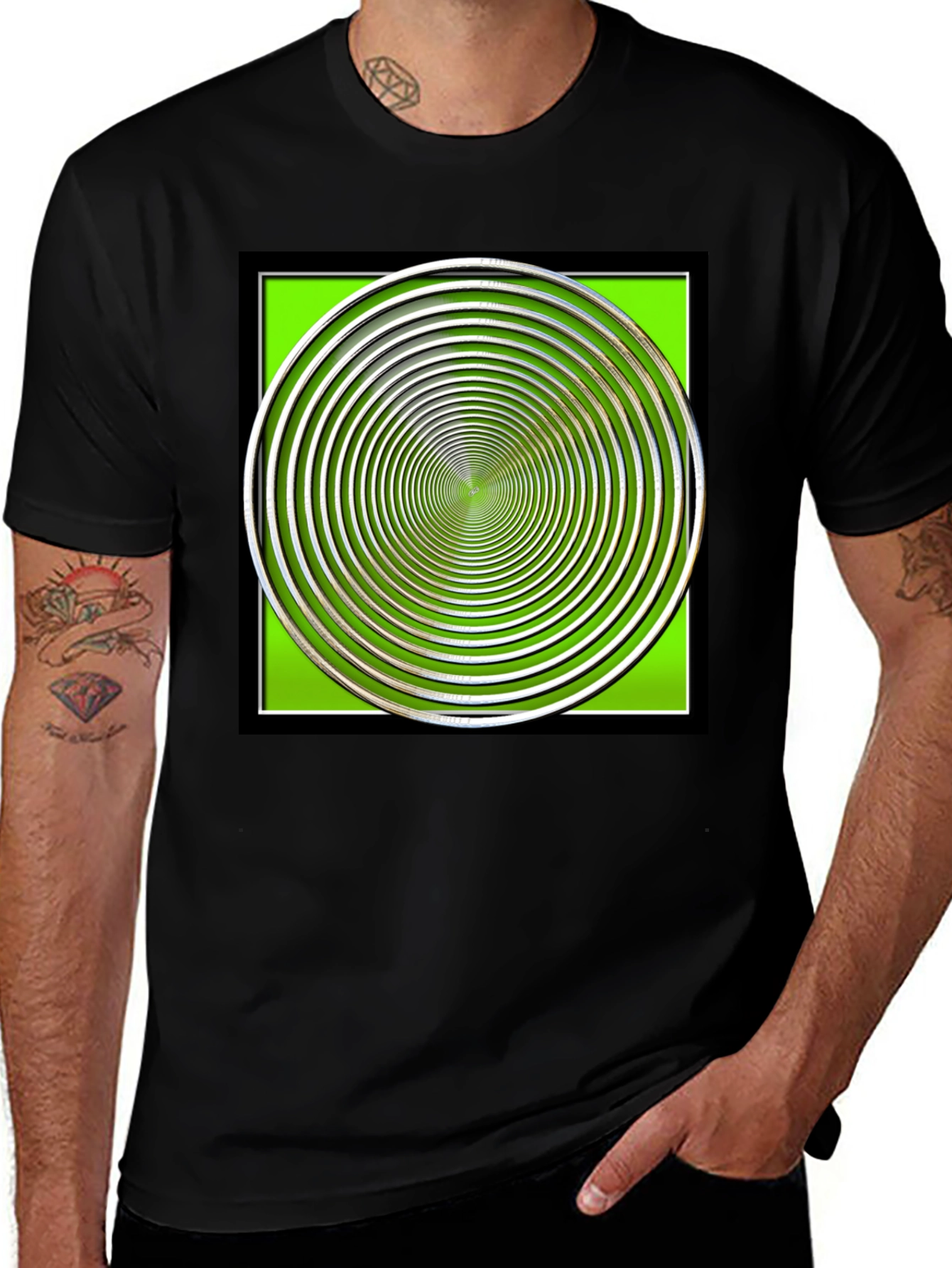 Variant 9 of Hypnotic Circle Graphic Tee