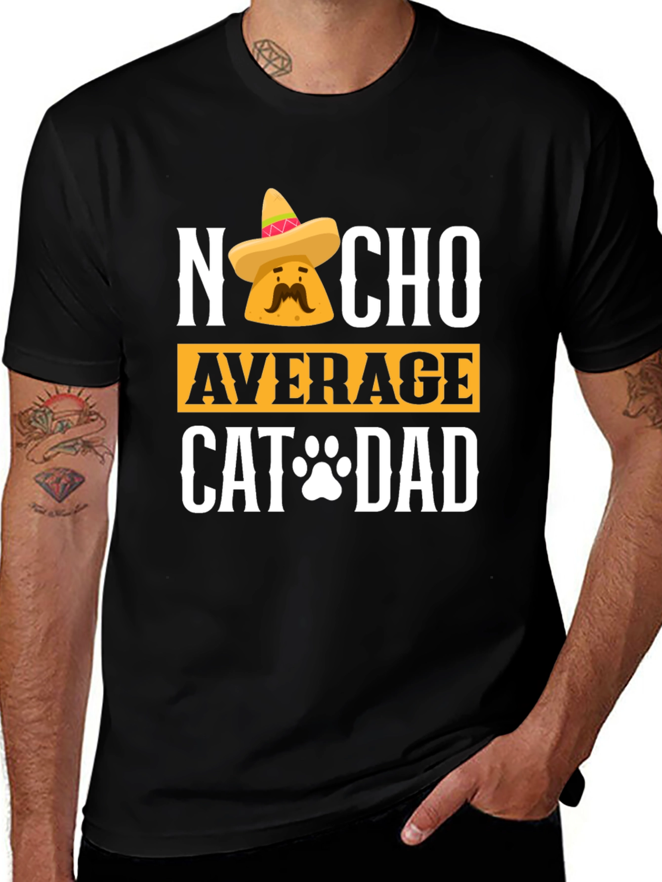Nacho Average Cat Dad T-Shirt