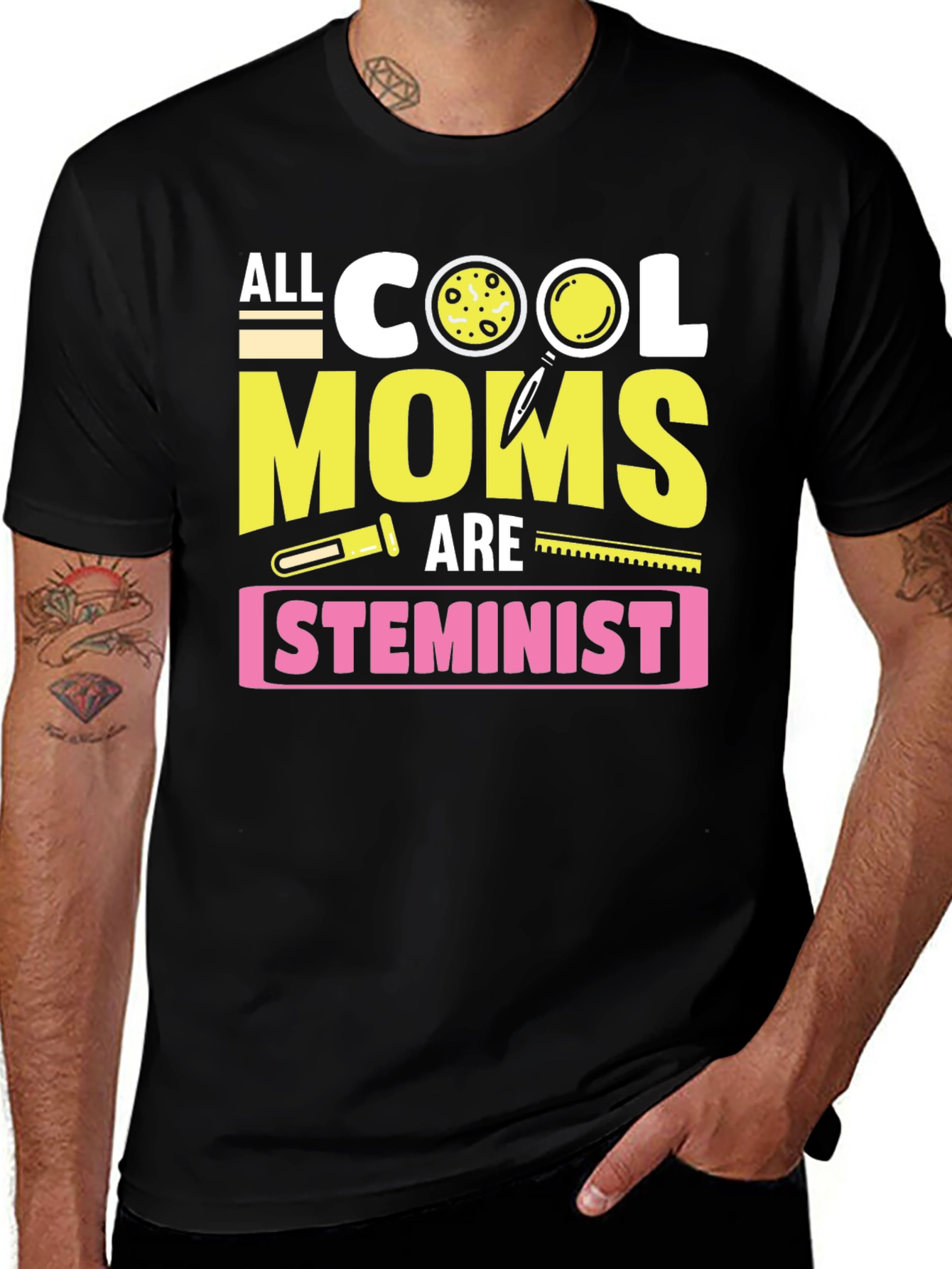 STEMinist Cool Moms Graphic Tee - Science Feminist T-Shirt