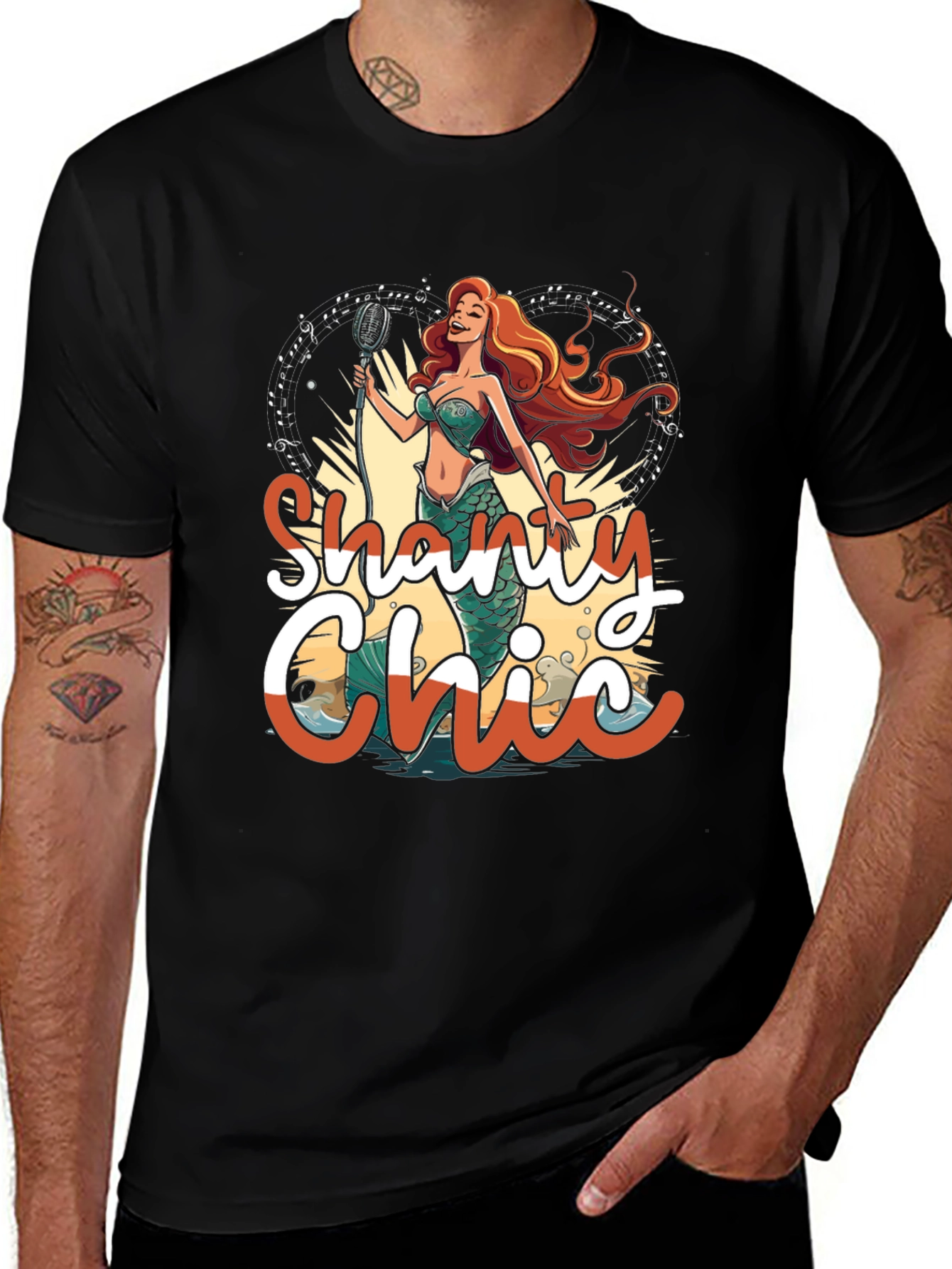 Variant 9 of Shanty Chic Mermaid T-Shirt - Mens