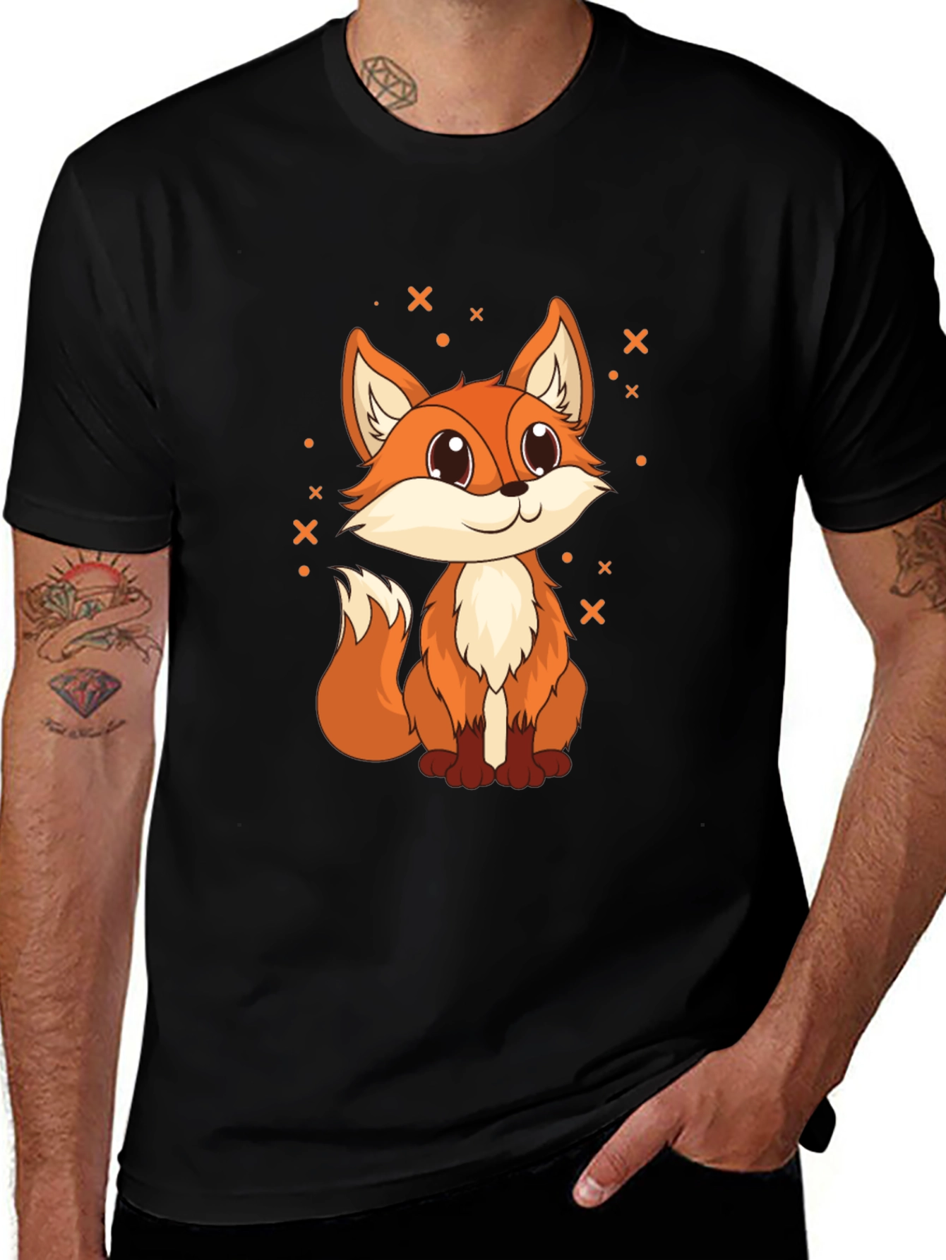 Variant 2 of Cute Fox Graphic Tee - Unisex Soft Cotton T-Shirt