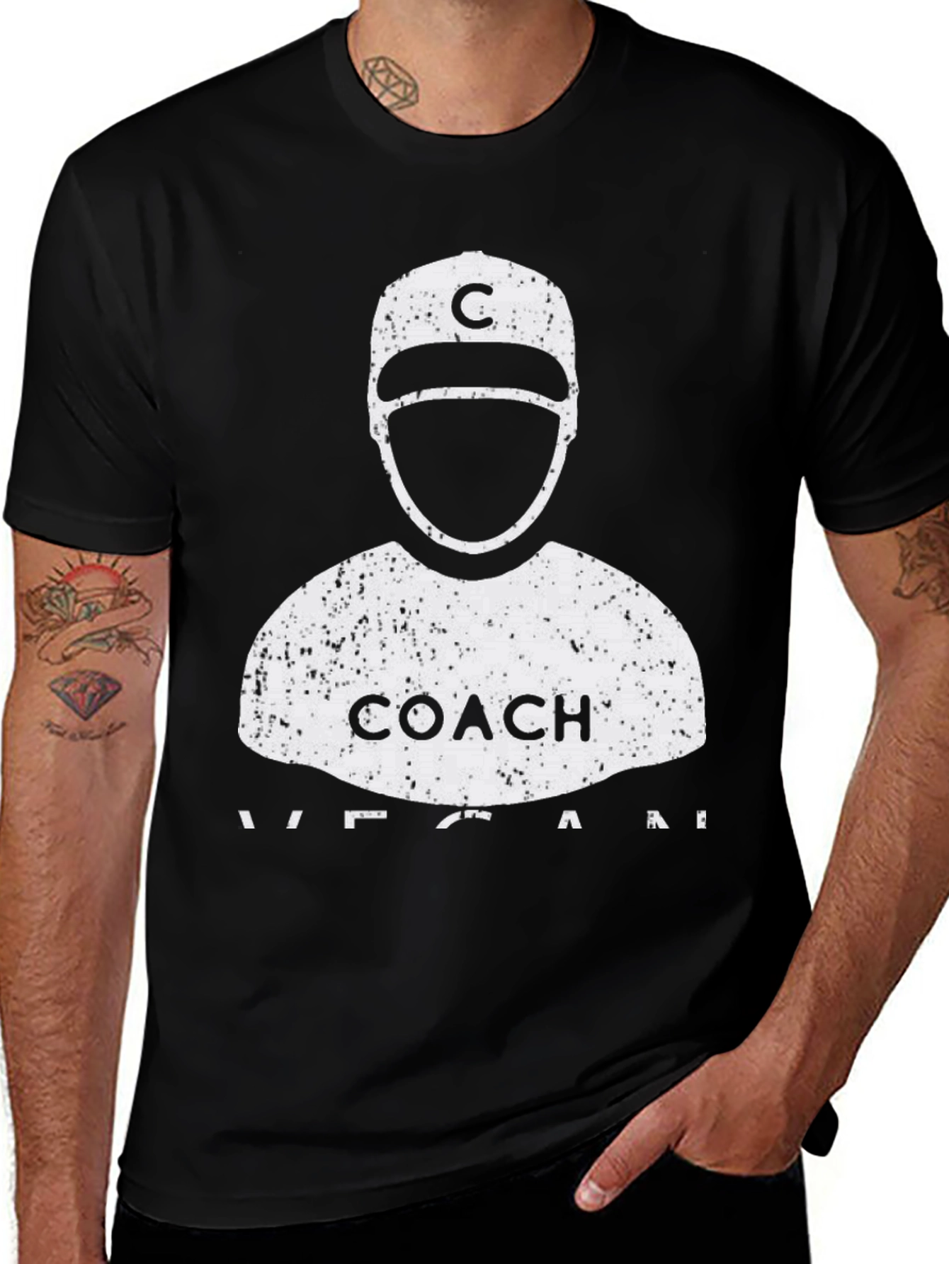 Variant 29 of Vegan Coach Graphic T-Shirt - Unisex Fit