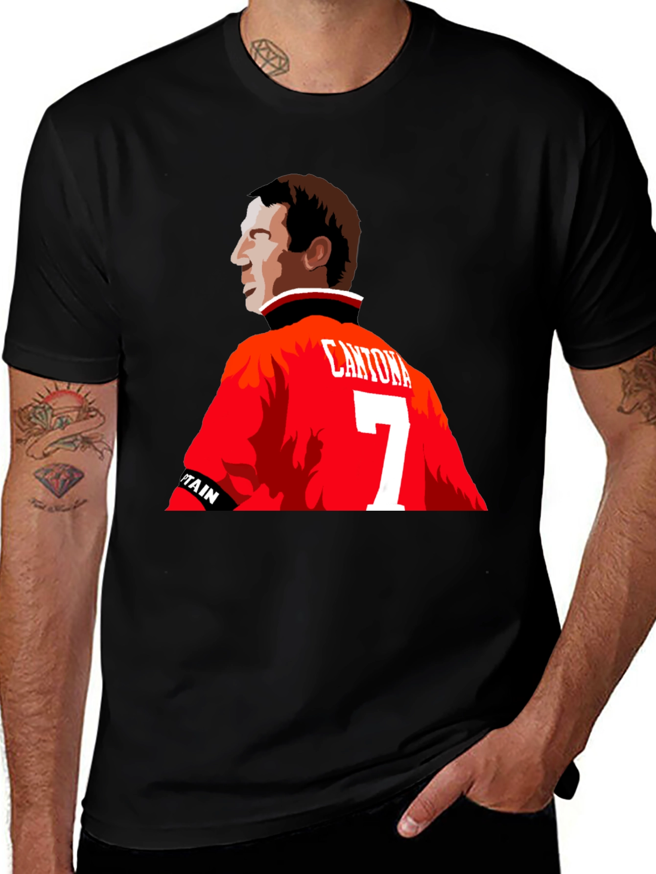Cantona 7 T-Shirt - Manchester United Legend