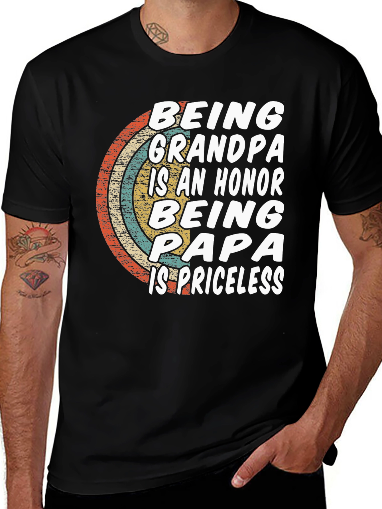 Variant 6 of Being Grandpa Papa T-Shirt