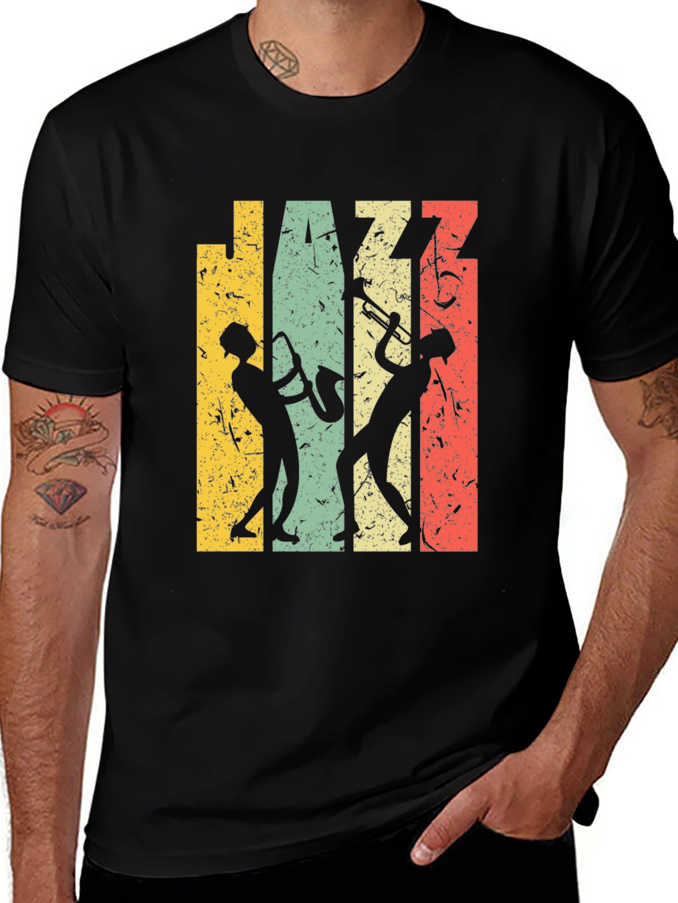 Variant 6 of Vintage Jazz Music T-Shirt for Musicians