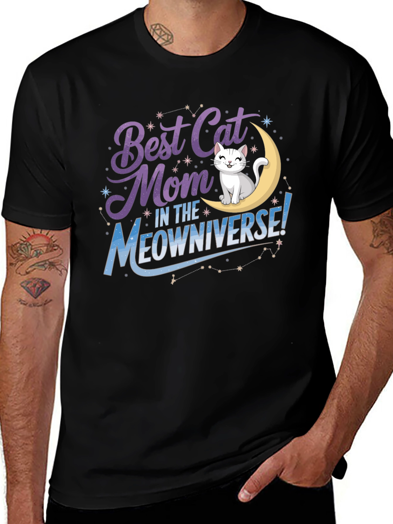 Variant 2 of Best Cat Mom in the Meowniverse T-Shirt