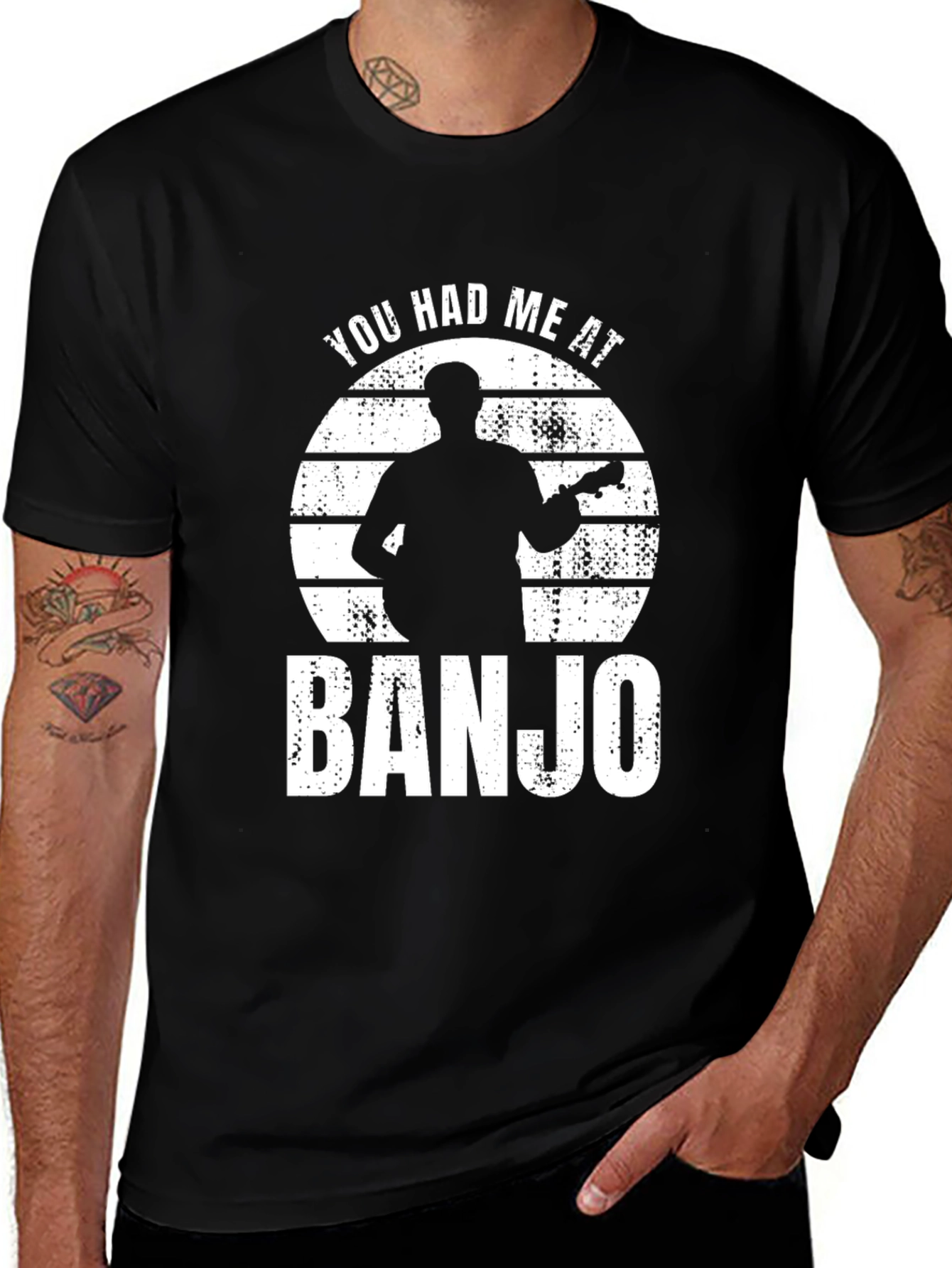Variant 12 of You Had Me At Banjo Graphic T-Shirt