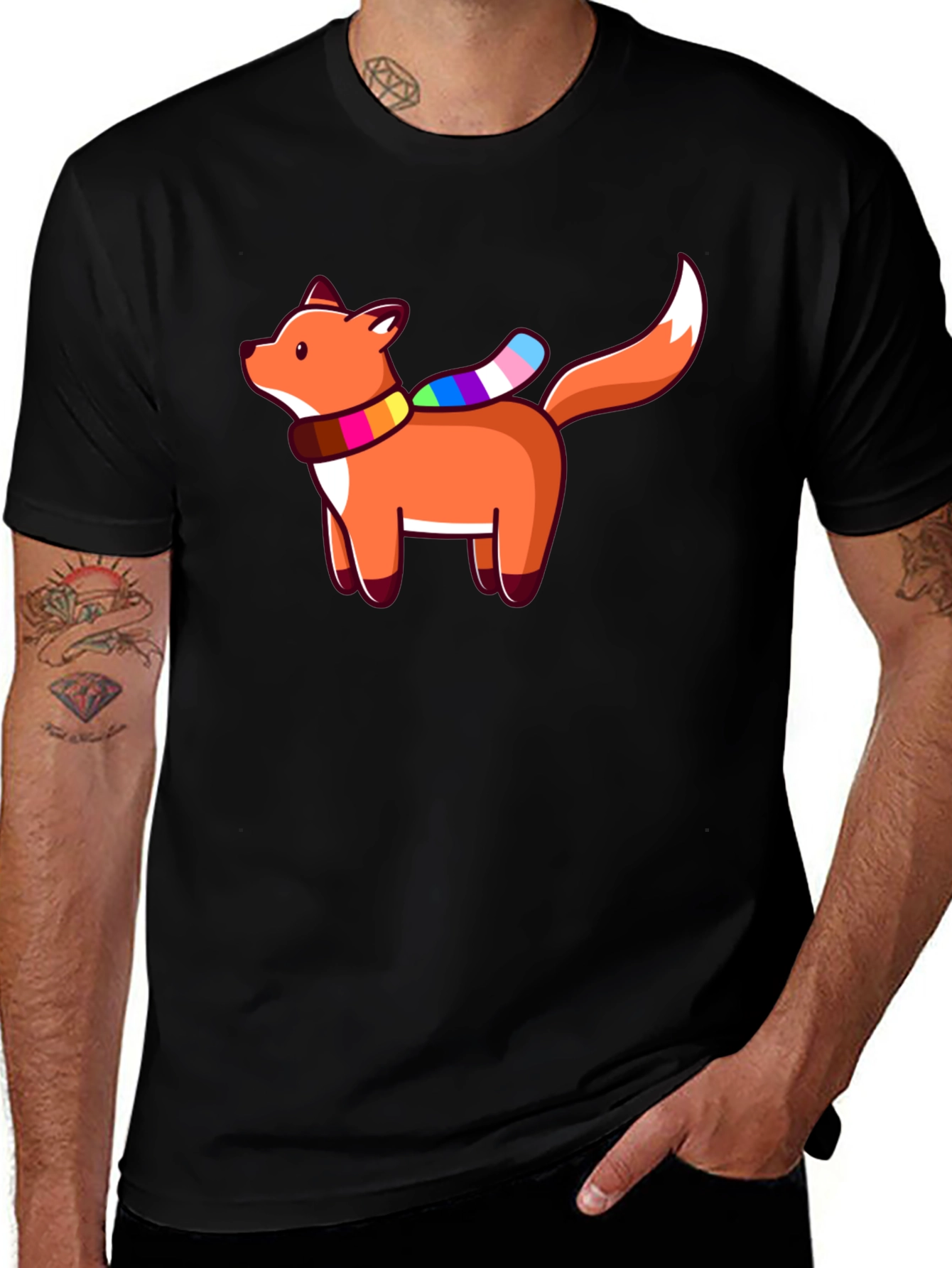 Variant 6 of Pride Fox T-Shirt - Stylish Graphic Tee