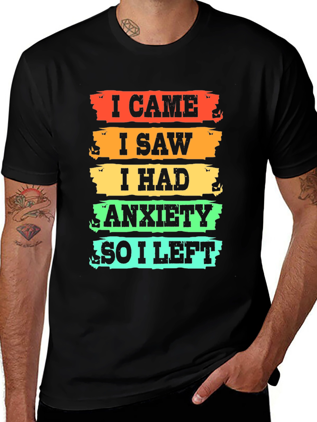 Variant 19 of I Came I Saw I Had Anxiety T-Shirt
