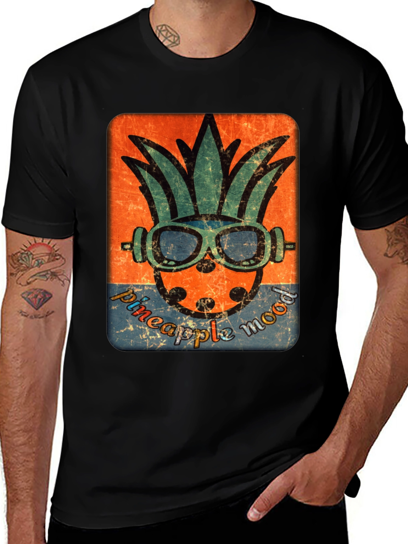 Variant 27 of Pineapple Mood Graphic Tee - Tropical Vibe