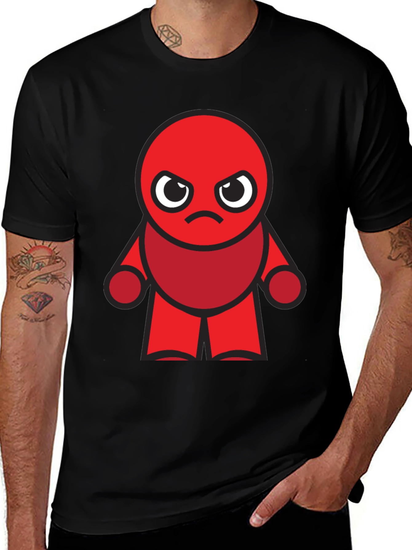 Variant 14 of Angry Red Character T-Shirt