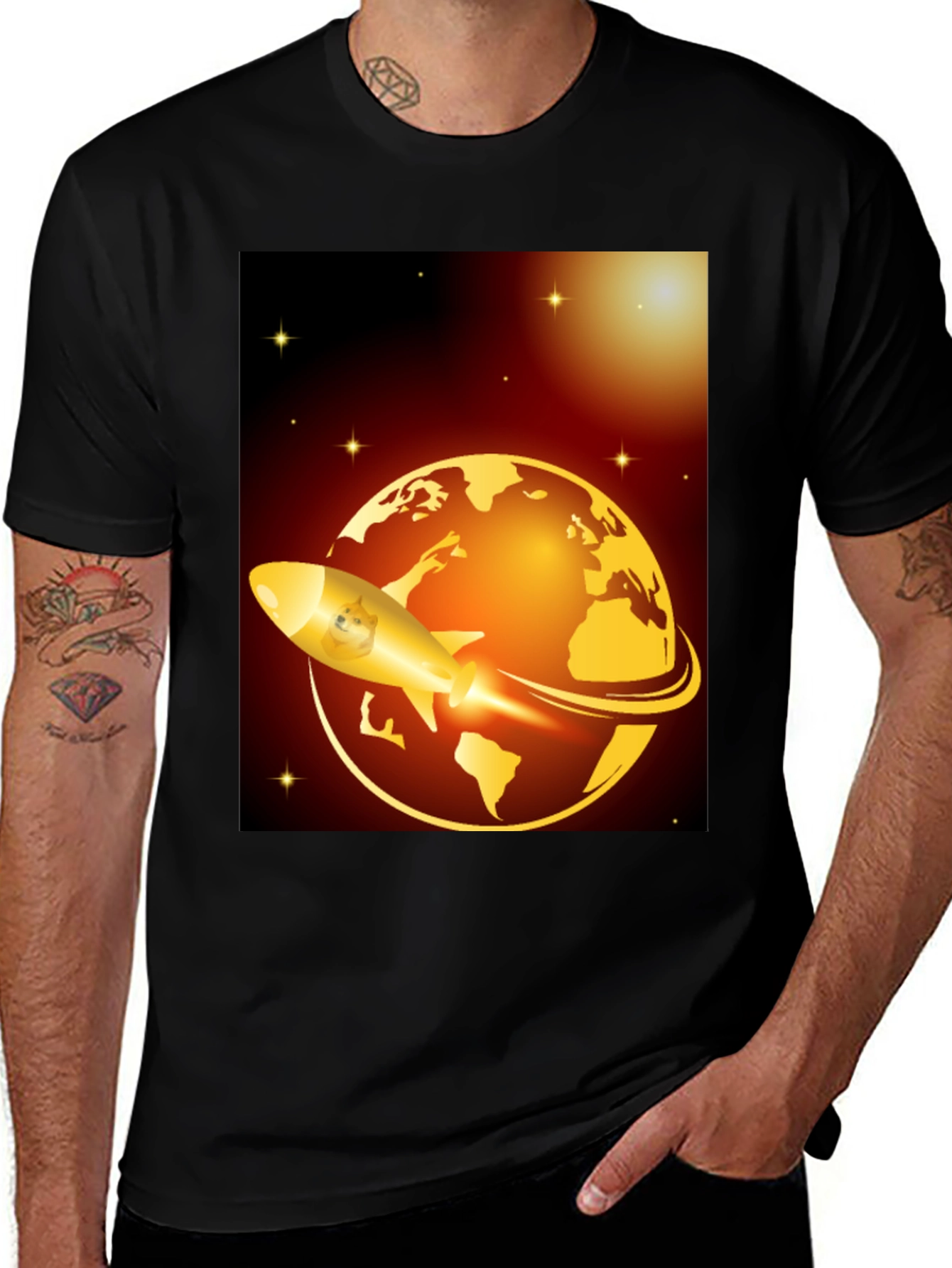 Doge Rocket T-Shirt - To the Moon!