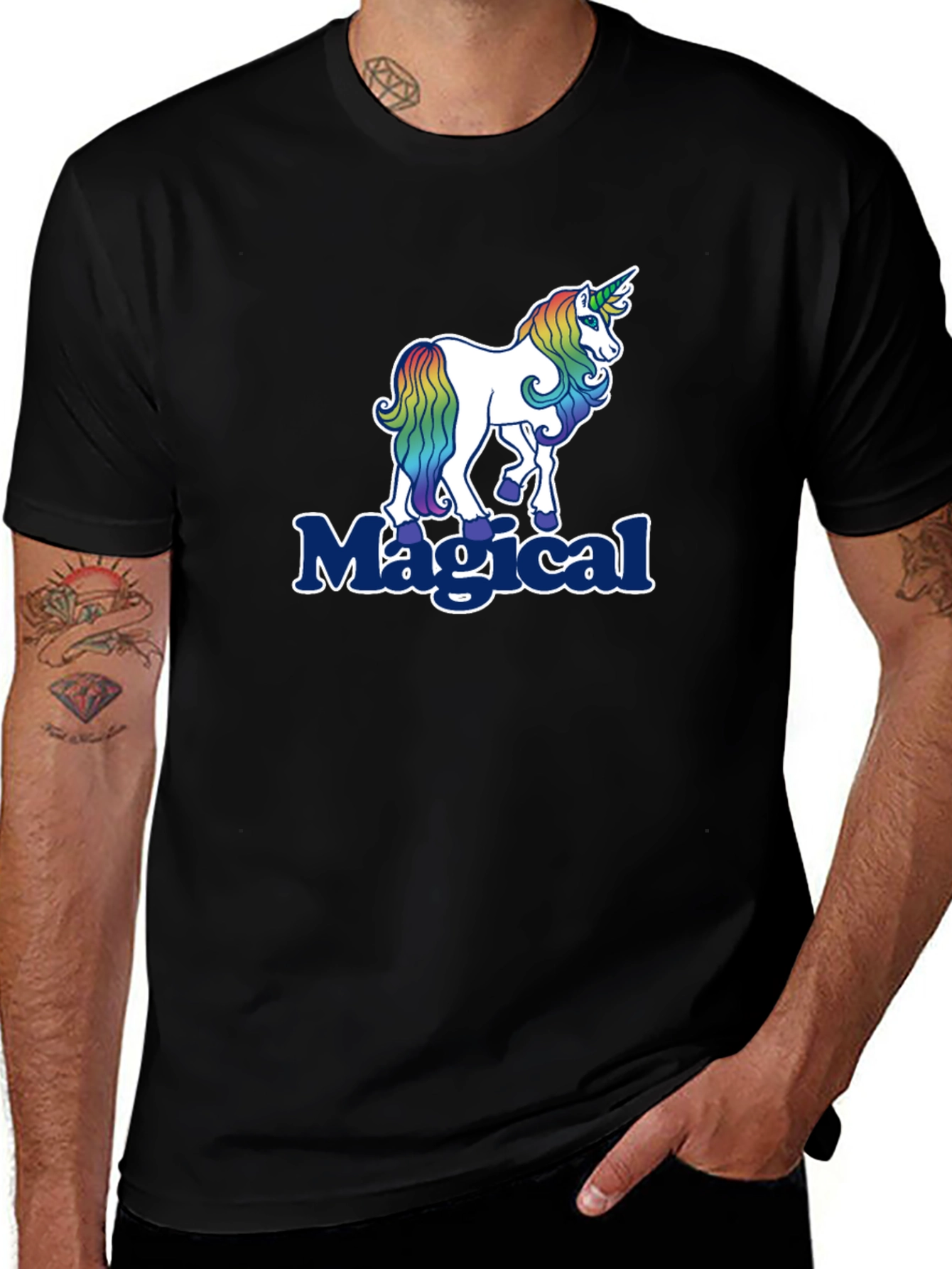 Variant 2 of Magical Unicorn Graphic T-Shirt