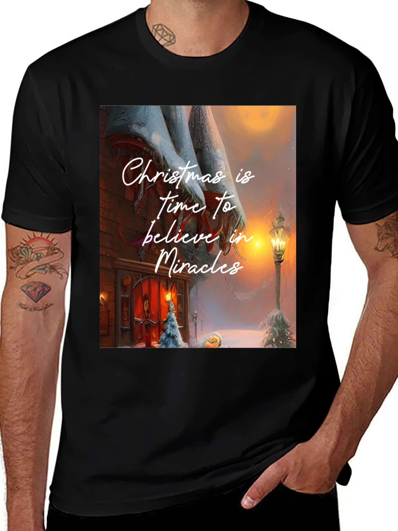 Believe in Miracles Christmas T-Shirt