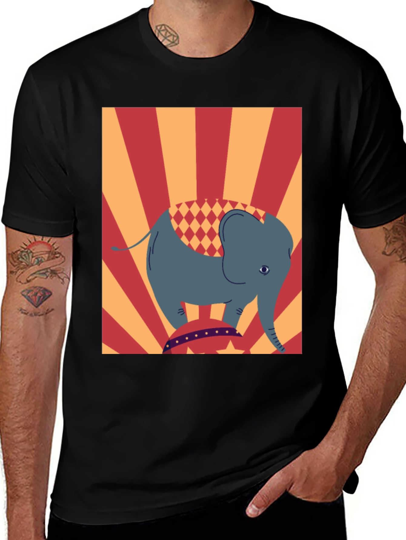 Variant 10 of Circus Elephant T-Shirt
