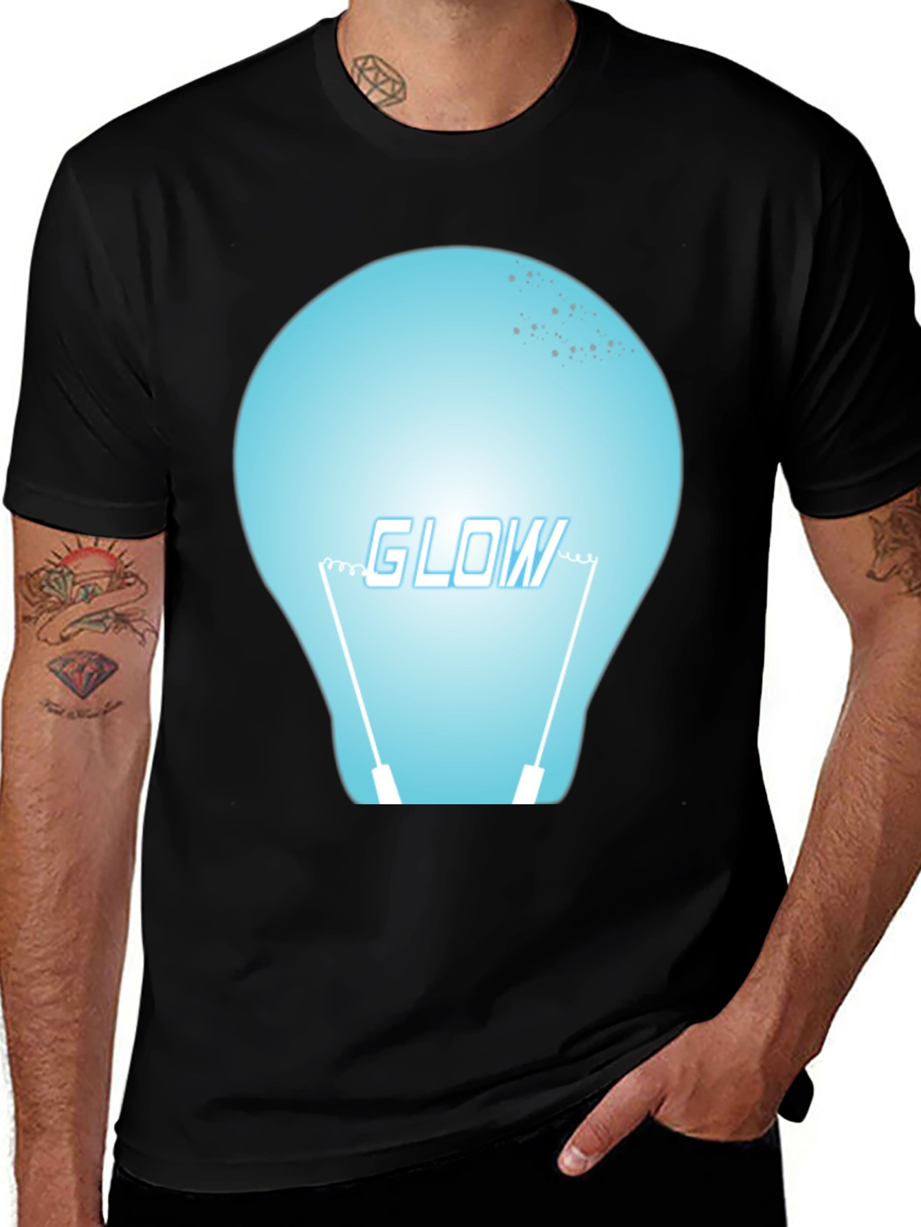 Variant 23 of Glow in the Dark Bulb T-Shirt
