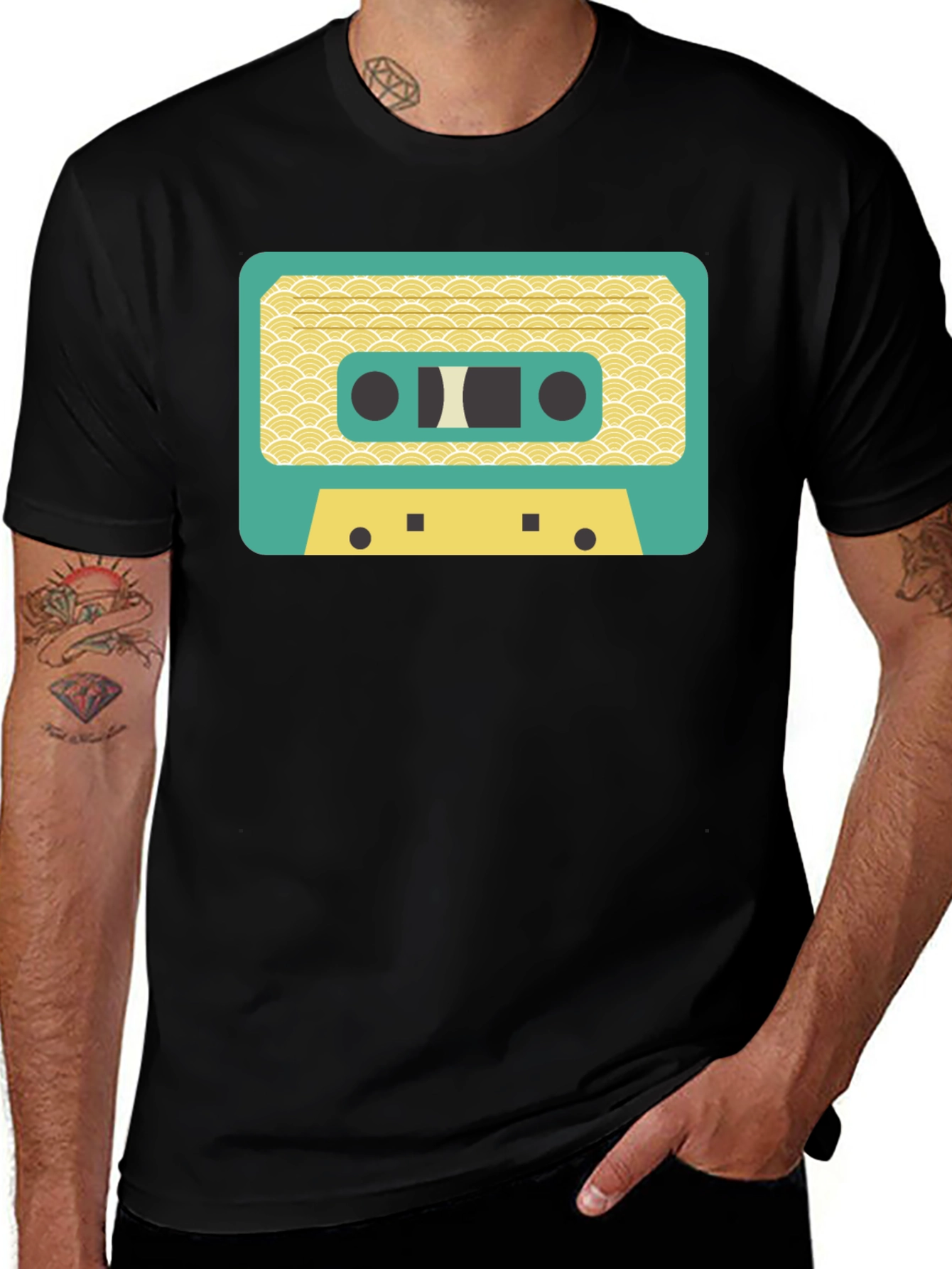 Variant 5 of Retro Cassette Tape Graphic T-Shirt