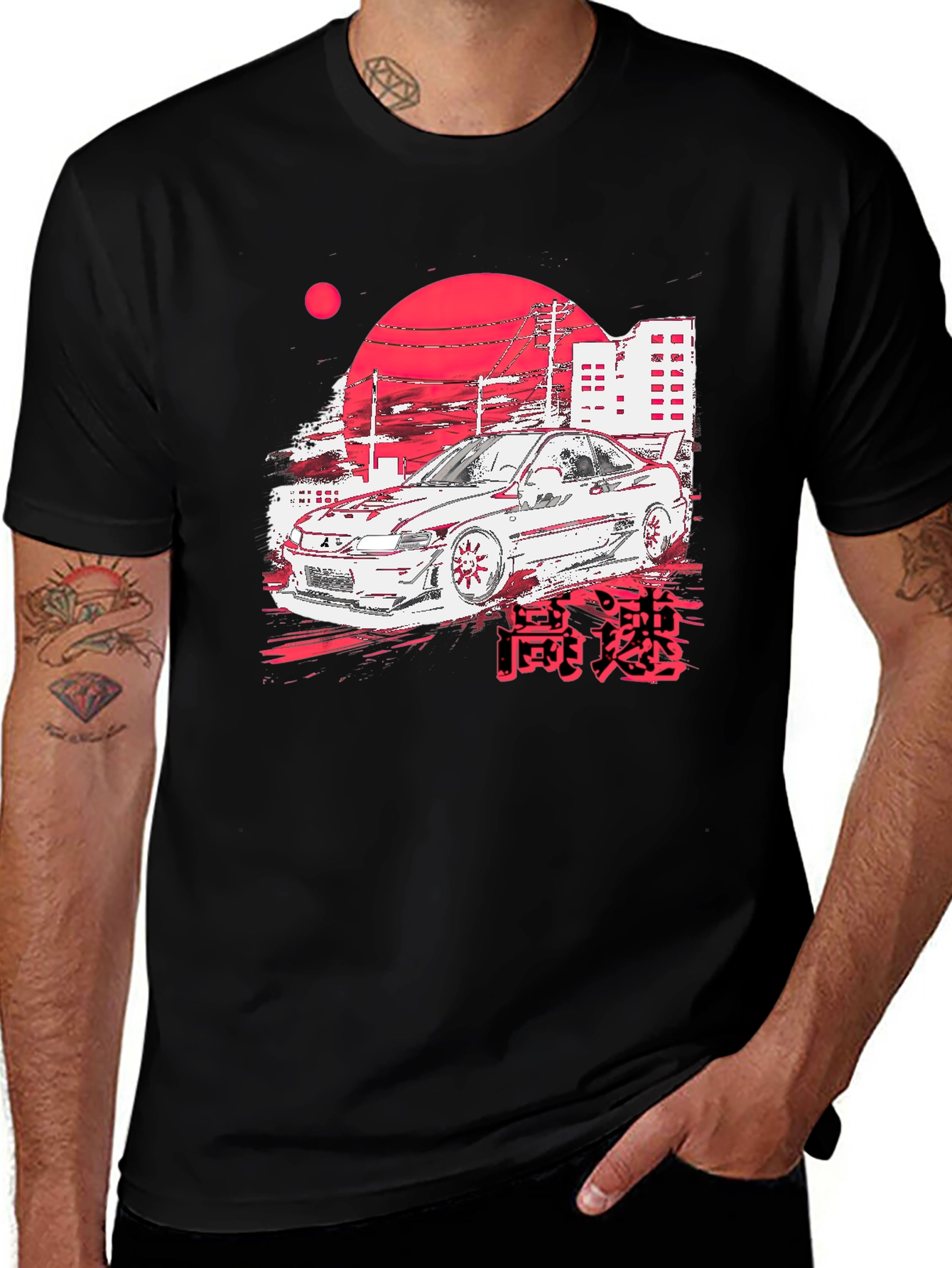 Variant 29 of JDM Car Graphic Tee - Black