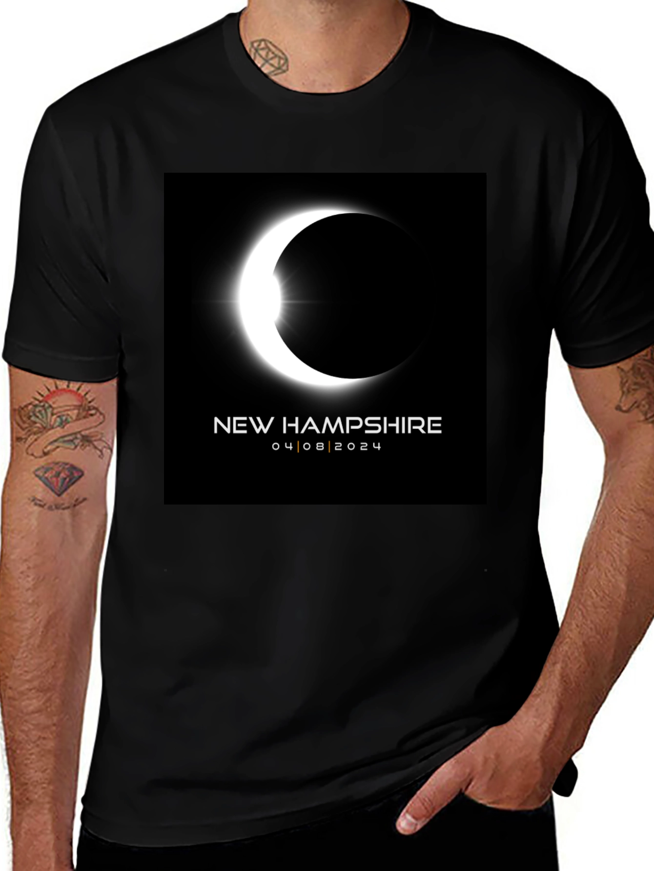 Variant 25 of New Hampshire 2024 Eclipse T-Shirt