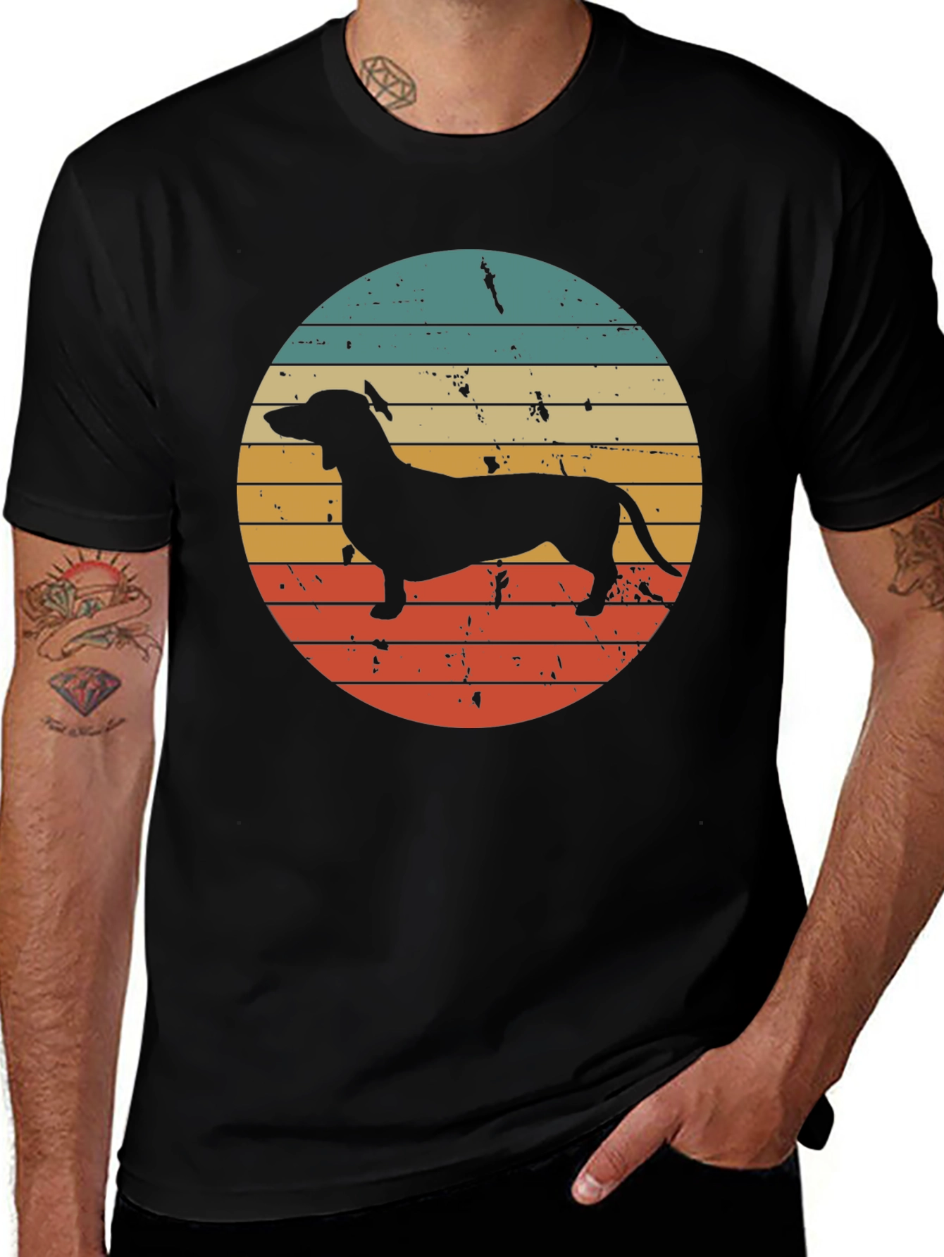 Variant 8 of Retro Dachshund T-Shirt - Vintage Style Dog Tee