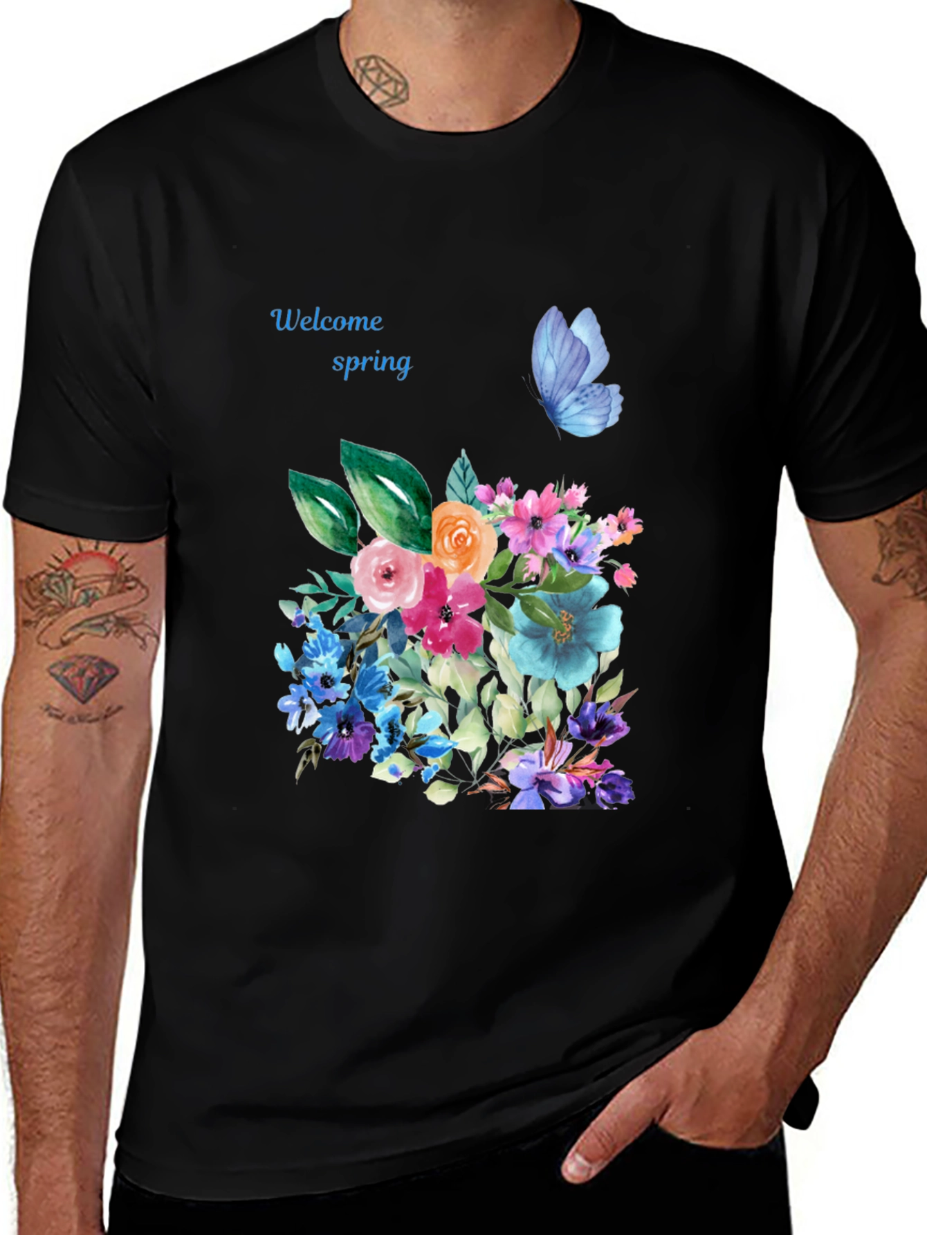 Variant 6 of Spring Welcome Floral T-Shirt