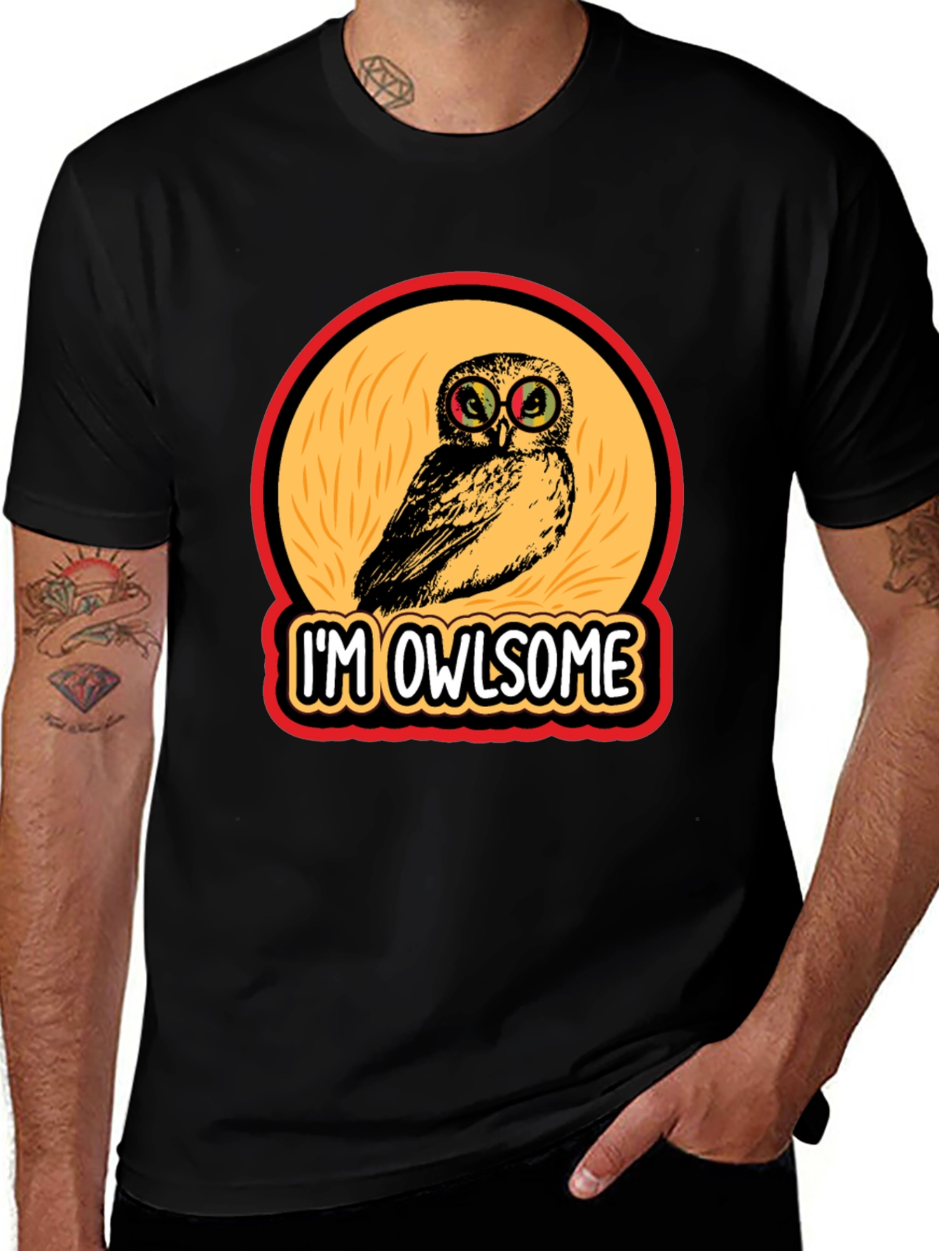 Variant 11 of I'm Owlsome Graphic Print Tee