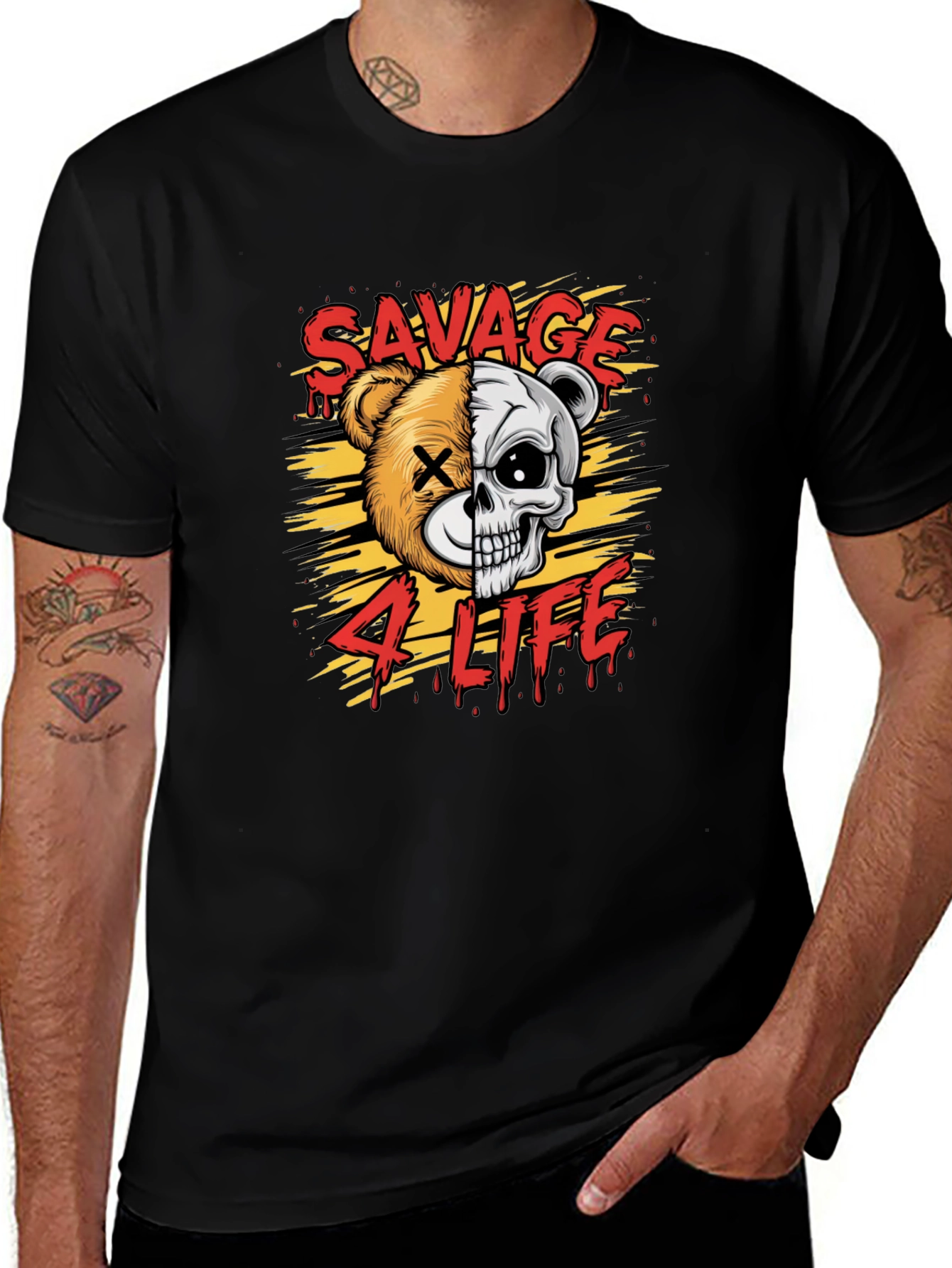Variant 9 of Savage 4 Life Graphic Print T-Shirt