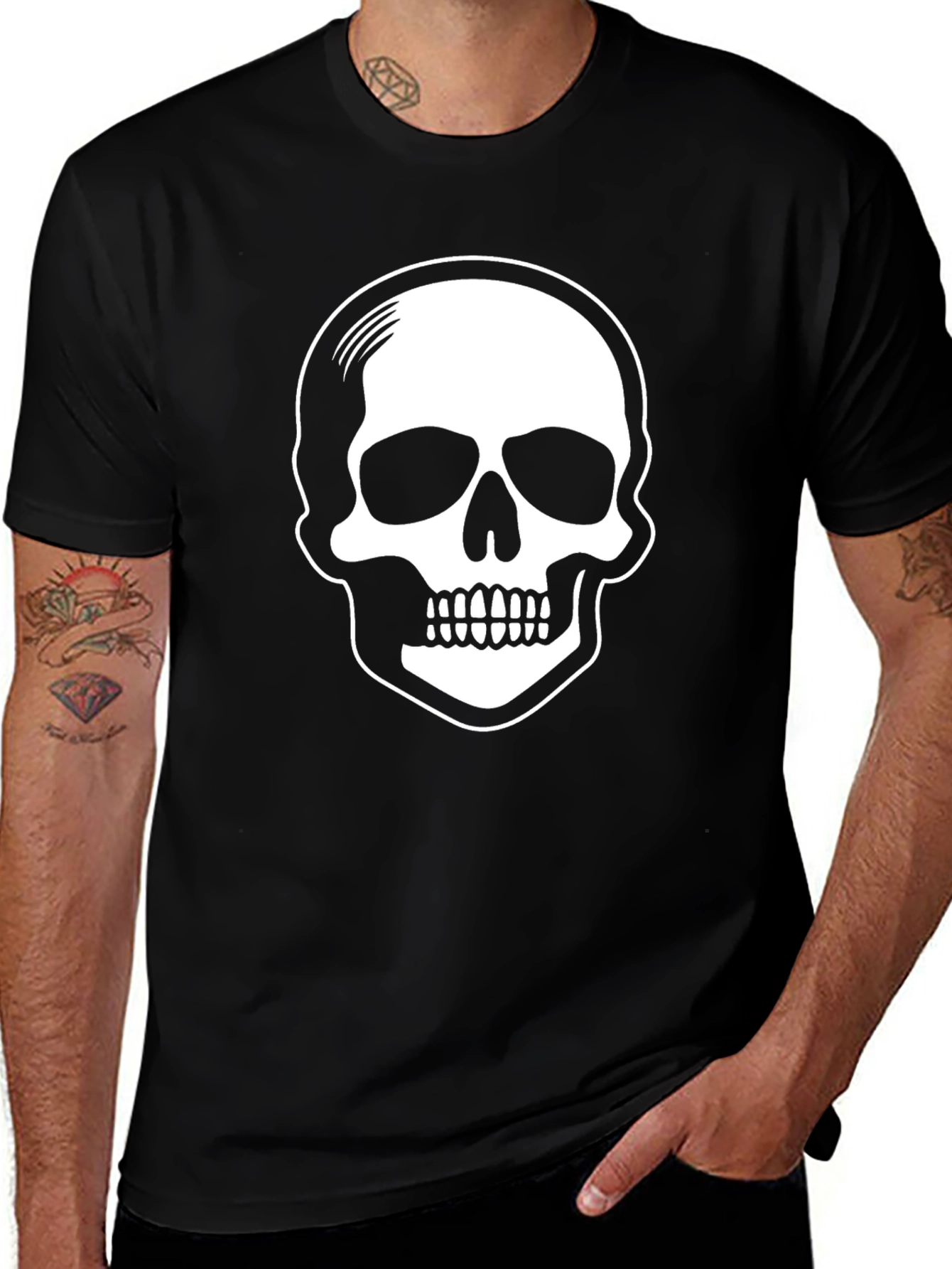 Variant 16 of Skull Graphic T-Shirt - Classic Design