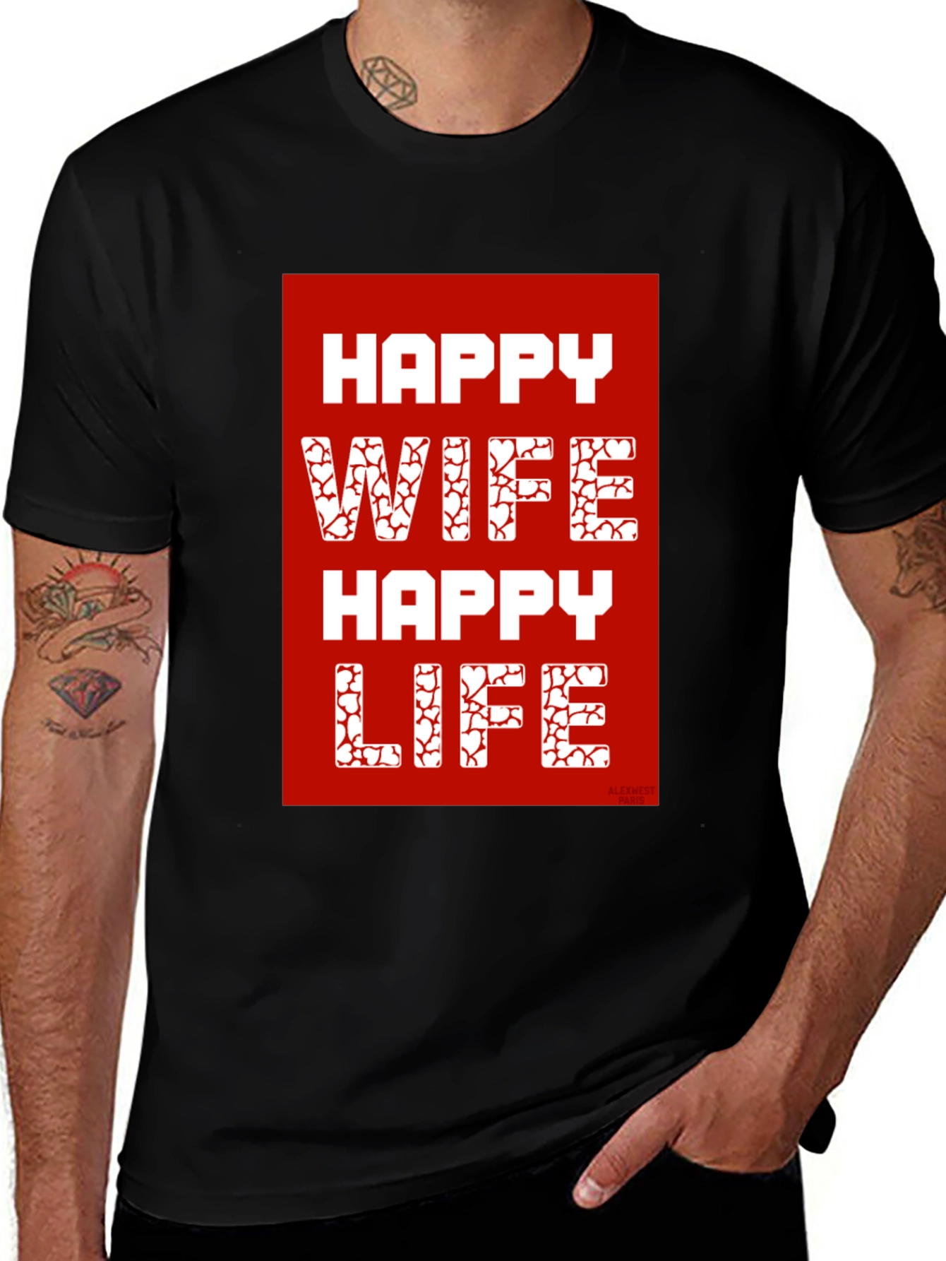 Variant 17 of Happy Wife Happy Life Graphic T-Shirt