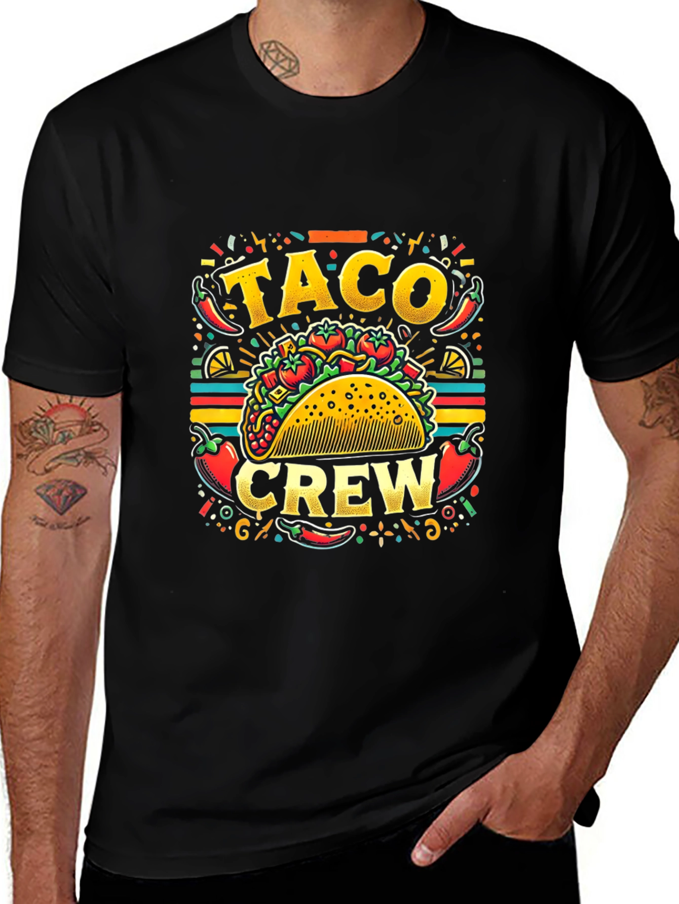 Variant 23 of Taco Crew Graphic Tee