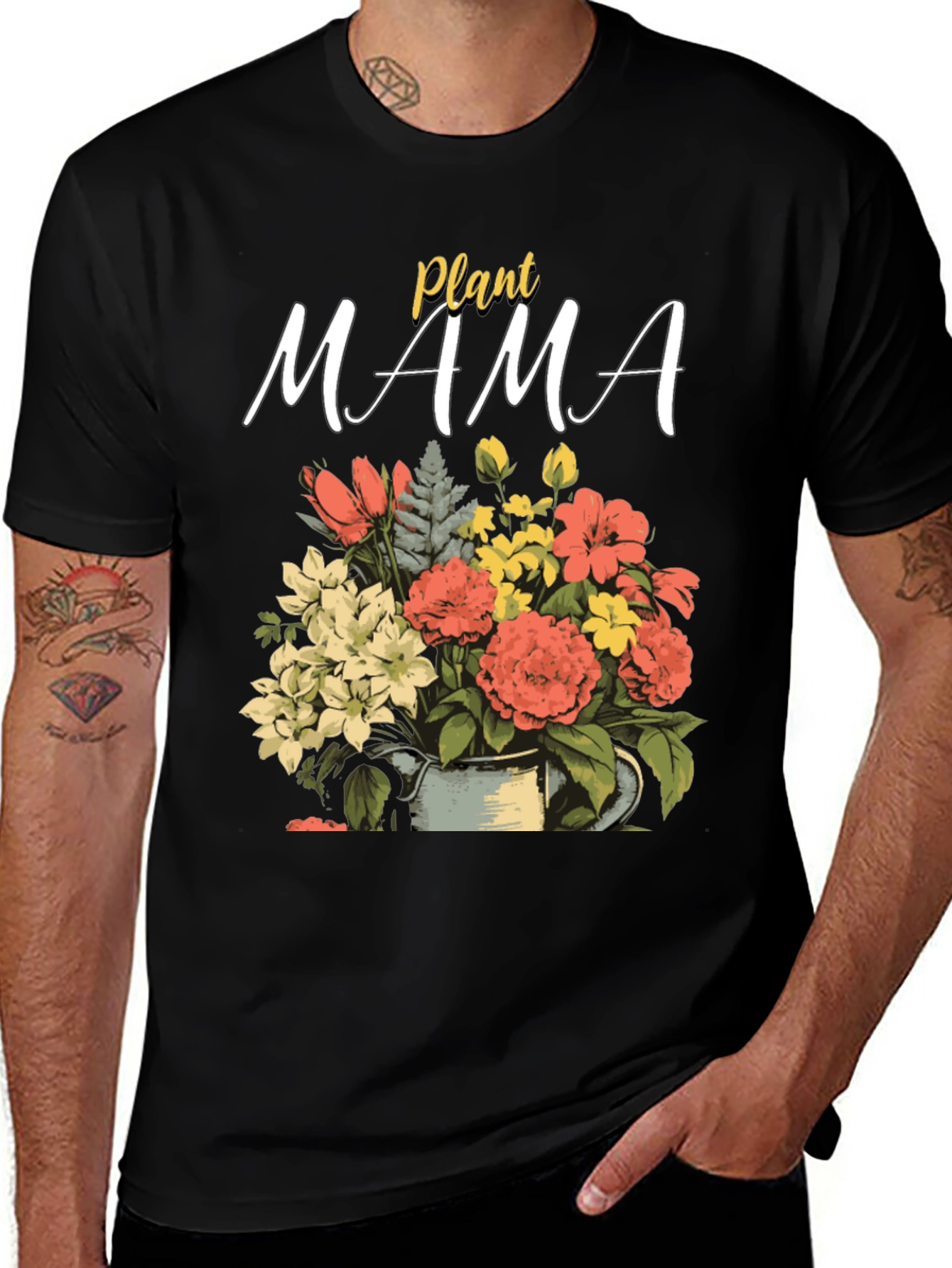 Plant Mama T-Shirt - Floral Gardener Tee