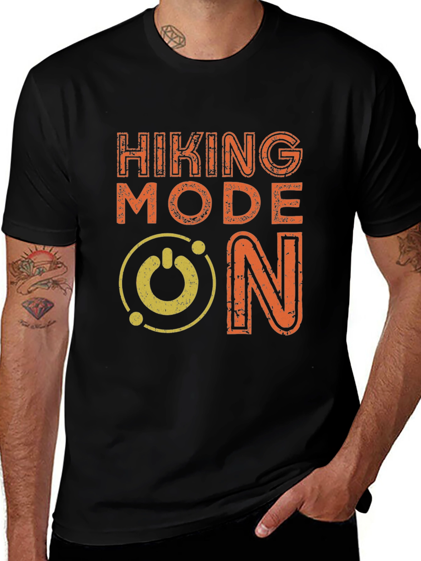 Variant 30 of Hiking Mode ON Graphic Tee - Adventure Ready T-Shirt